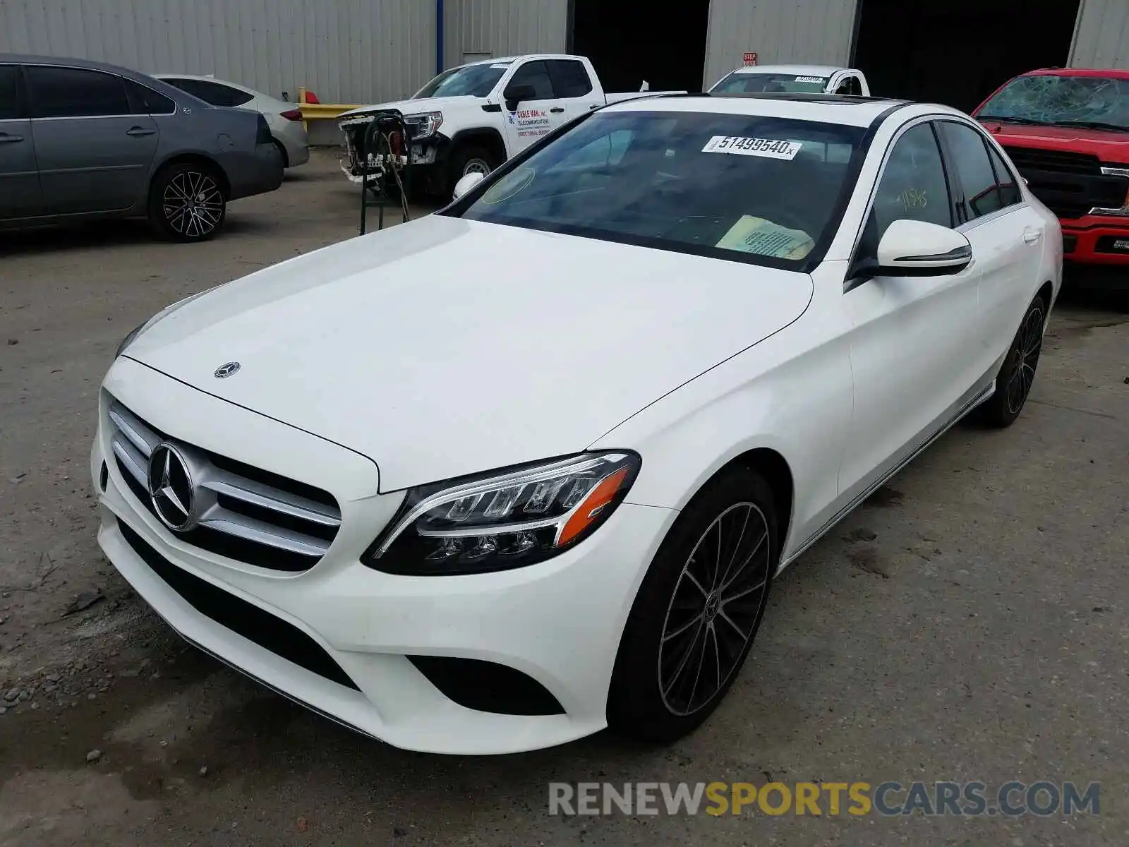 2 Photograph of a damaged car 55SWF8DB0KU307660 MERCEDES-BENZ C CLASS 2019