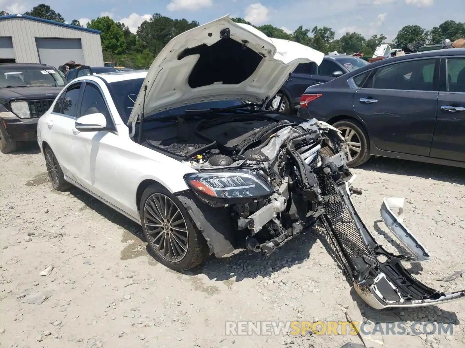 1 Photograph of a damaged car 55SWF8DB0KU308064 MERCEDES-BENZ C CLASS 2019