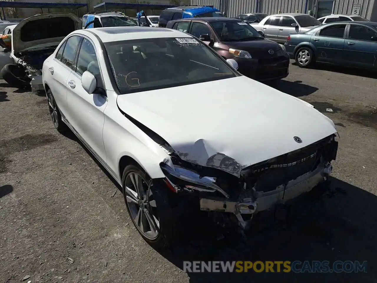 1 Photograph of a damaged car 55SWF8DB0KU315922 MERCEDES-BENZ C-CLASS 2019