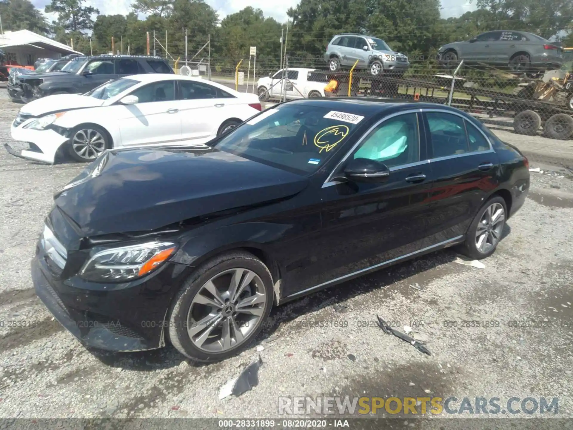 2 Photograph of a damaged car 55SWF8DB0KU319923 MERCEDES-BENZ C-CLASS 2019