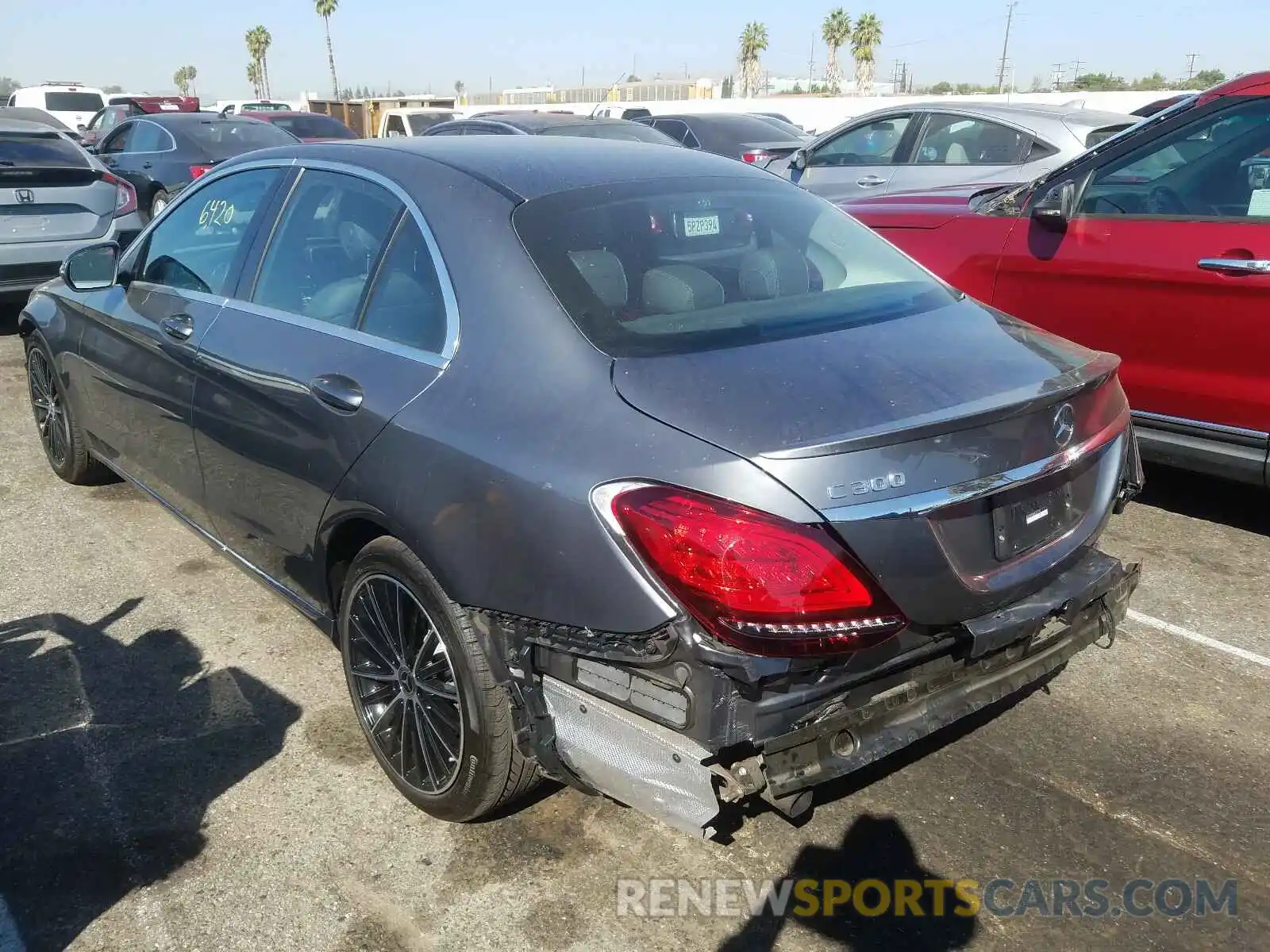 3 Photograph of a damaged car 55SWF8DB0KU321770 MERCEDES-BENZ C CLASS 2019