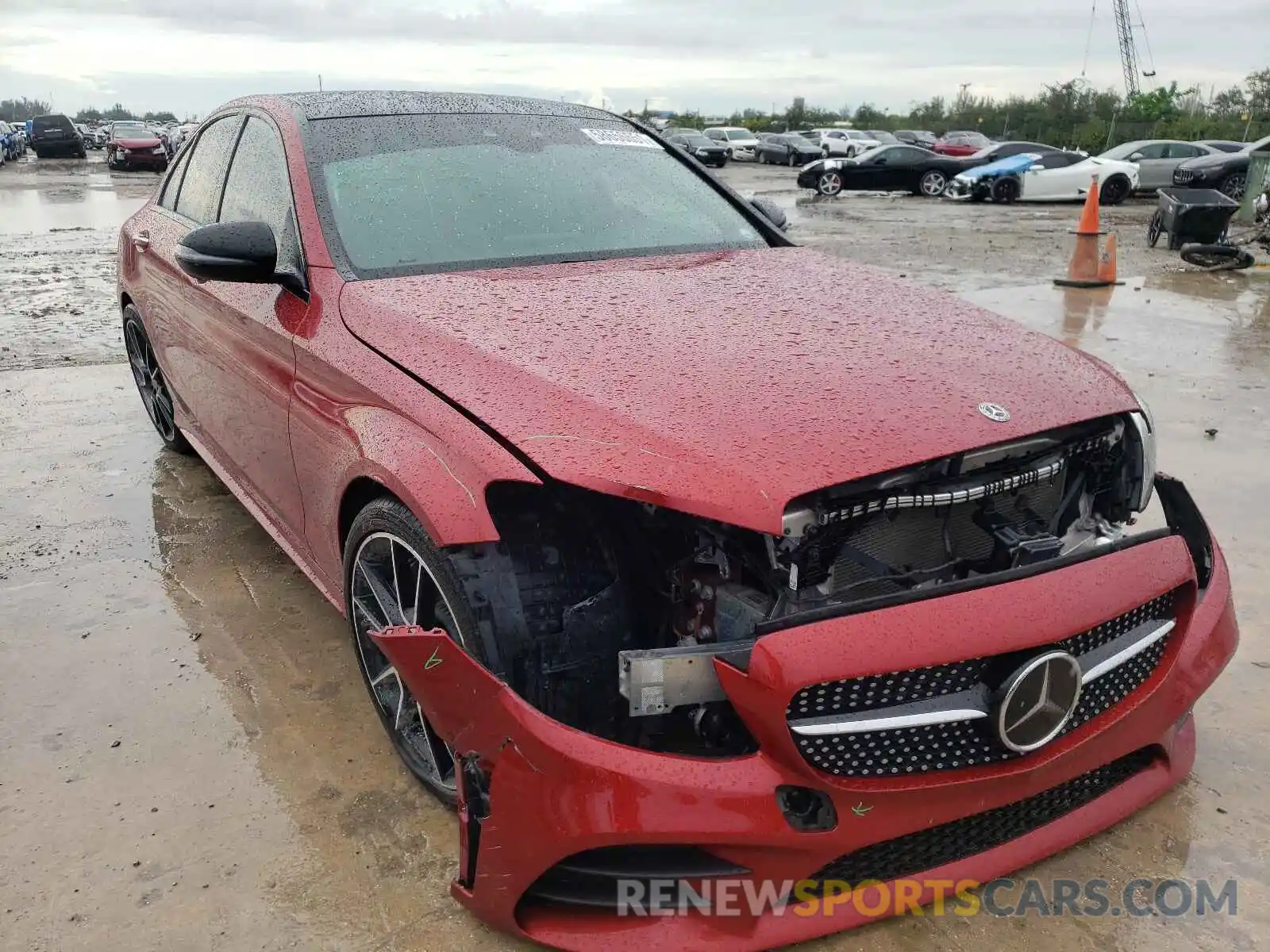 1 Photograph of a damaged car 55SWF8DB1KU283188 MERCEDES-BENZ C-CLASS 2019