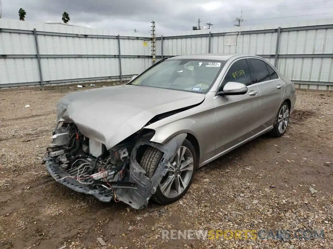 2 Photograph of a damaged car 55SWF8DB1KU286611 MERCEDES-BENZ C-CLASS 2019