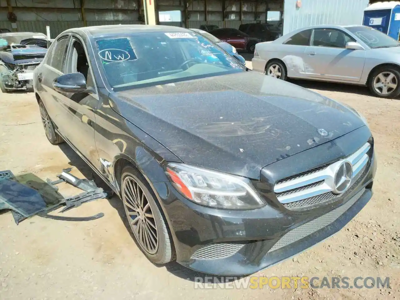 1 Photograph of a damaged car 55SWF8DB1KU286866 MERCEDES-BENZ C-CLASS 2019