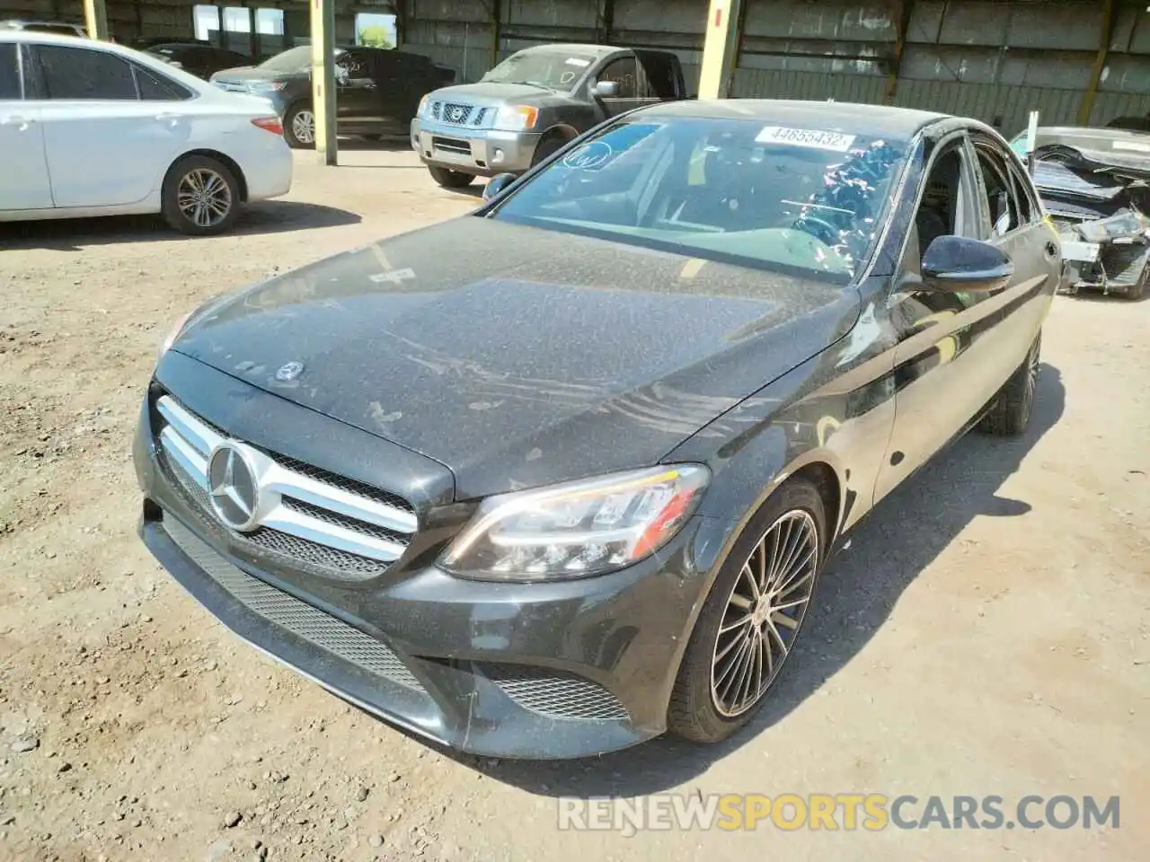 2 Photograph of a damaged car 55SWF8DB1KU286866 MERCEDES-BENZ C-CLASS 2019