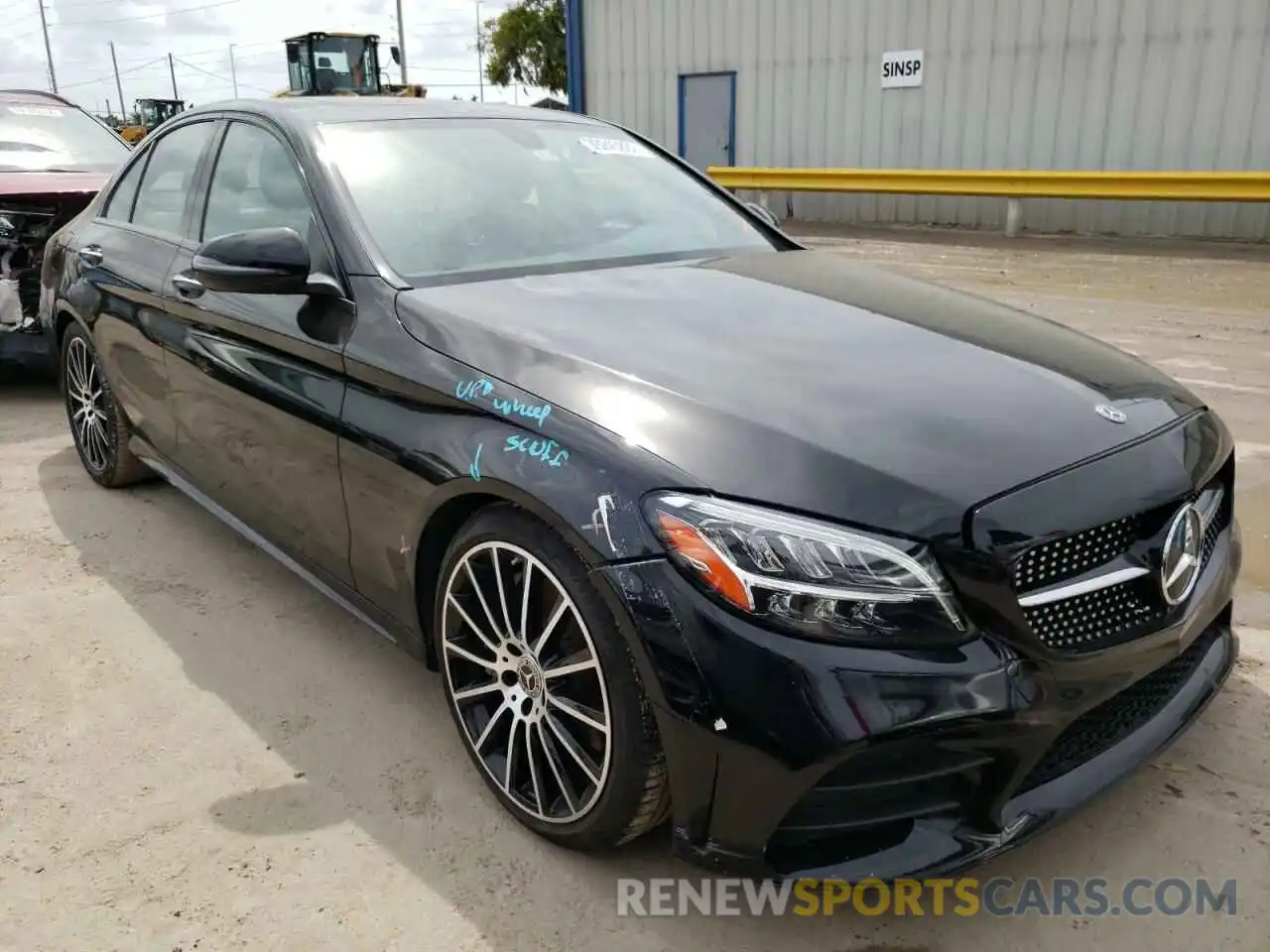 1 Photograph of a damaged car 55SWF8DB1KU287659 MERCEDES-BENZ C-CLASS 2019