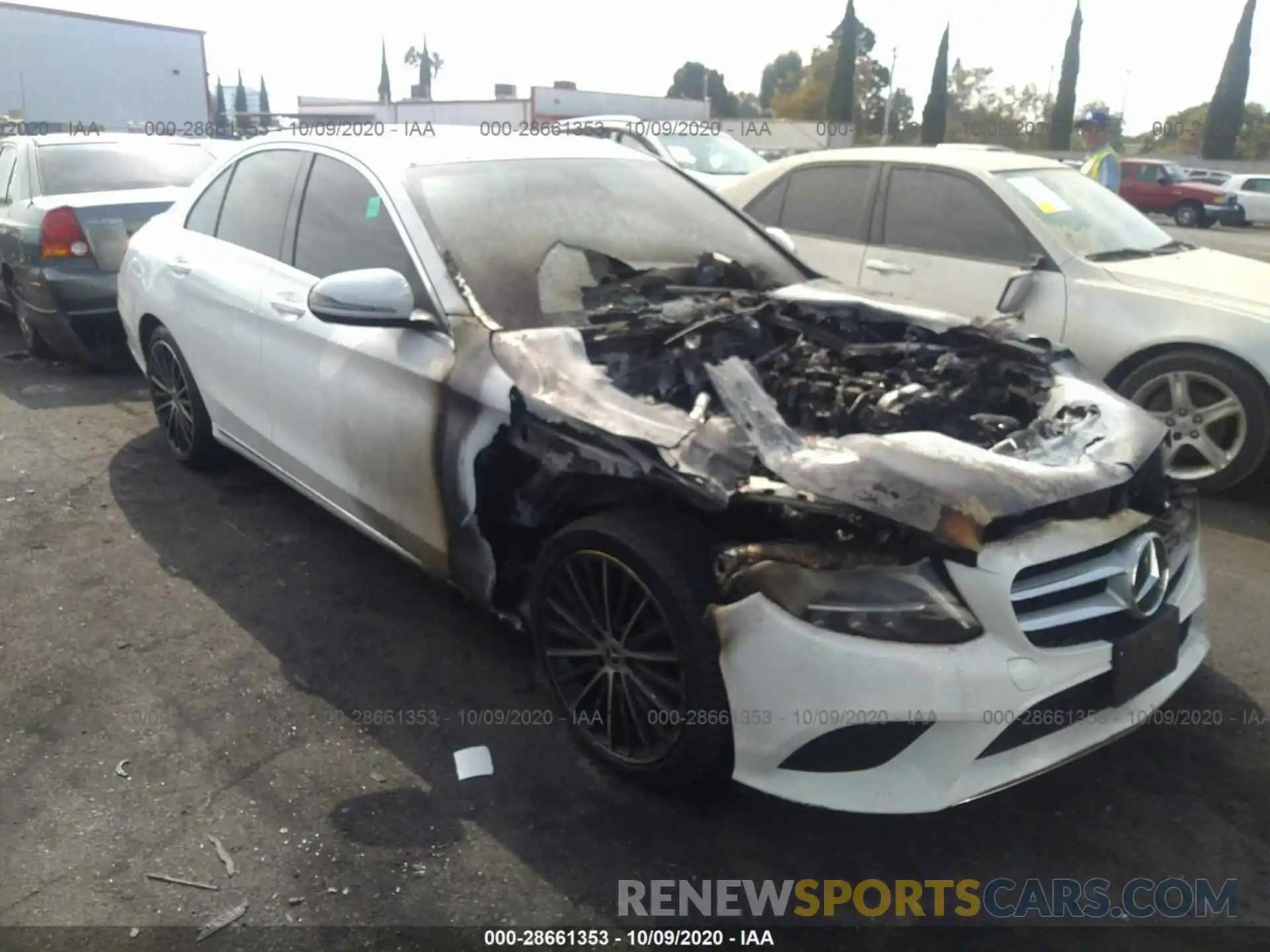 1 Photograph of a damaged car 55SWF8DB1KU291775 MERCEDES-BENZ C-CLASS 2019