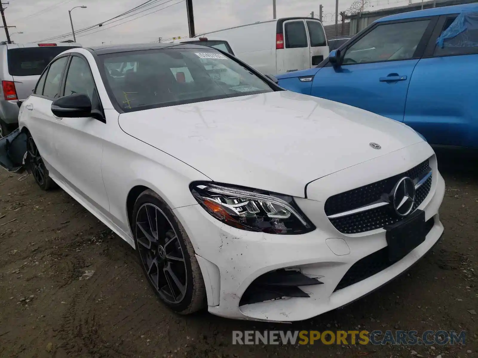 1 Photograph of a damaged car 55SWF8DB1KU292795 MERCEDES-BENZ C-CLASS 2019