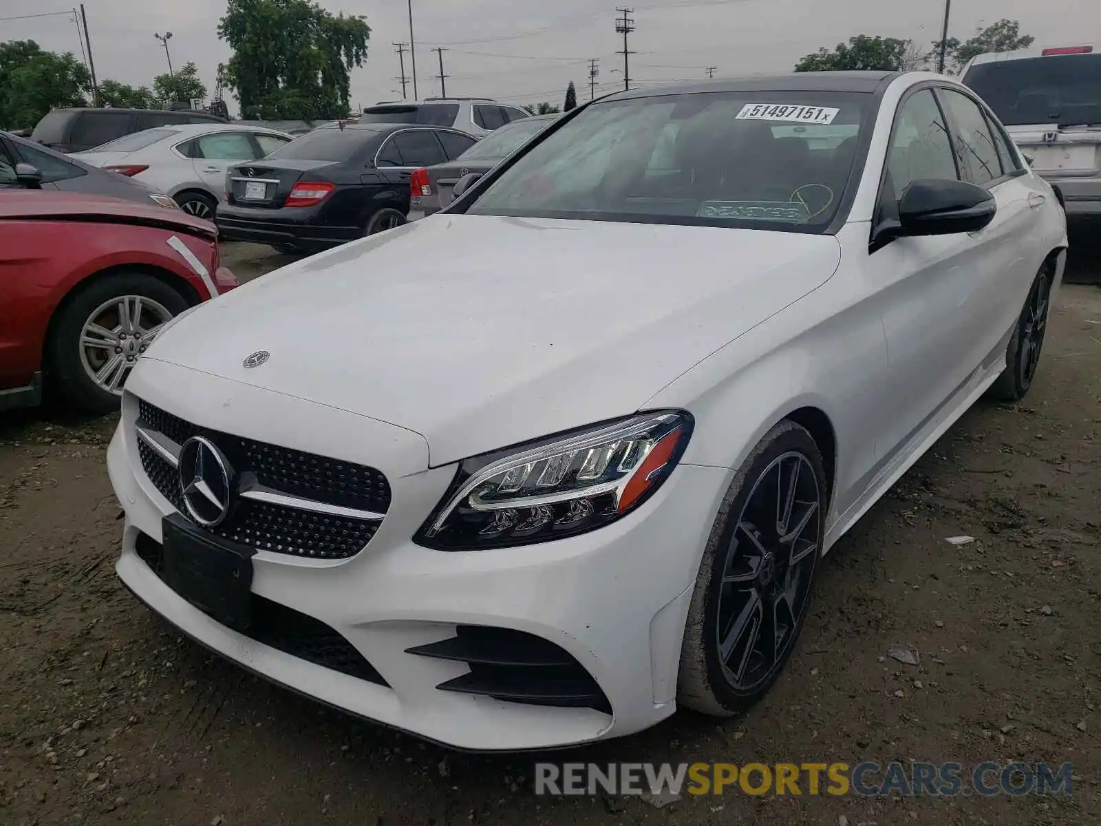 2 Photograph of a damaged car 55SWF8DB1KU292795 MERCEDES-BENZ C-CLASS 2019