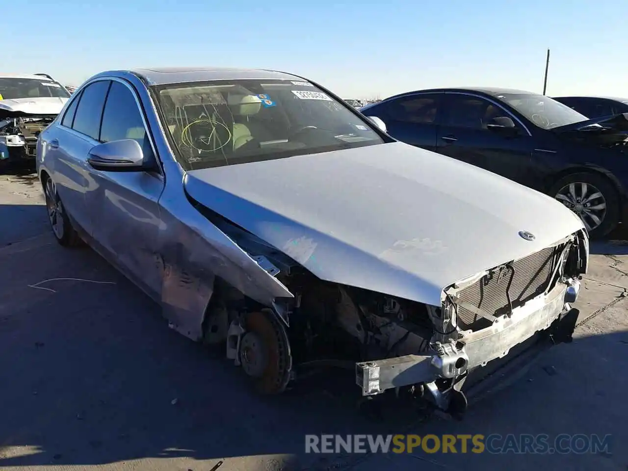 1 Photograph of a damaged car 55SWF8DB1KU295096 MERCEDES-BENZ C-CLASS 2019