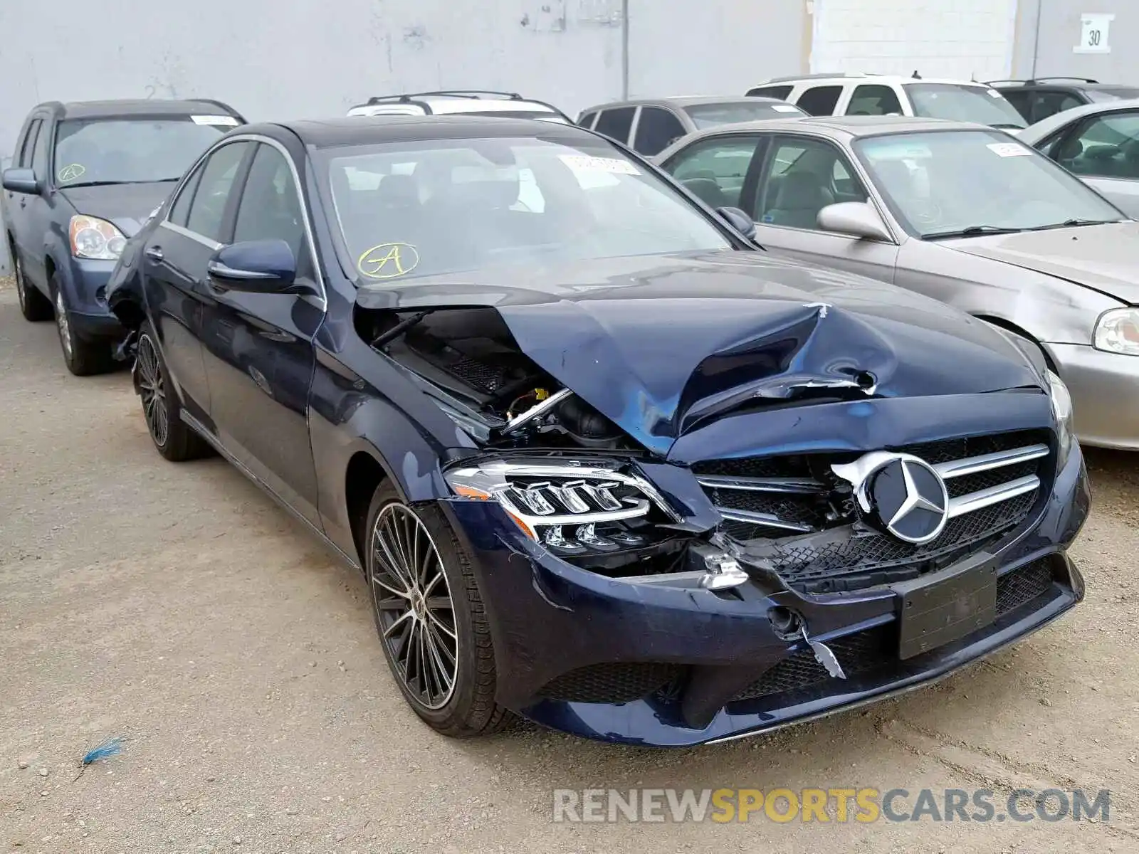 1 Photograph of a damaged car 55SWF8DB1KU298807 MERCEDES-BENZ C CLASS 2019