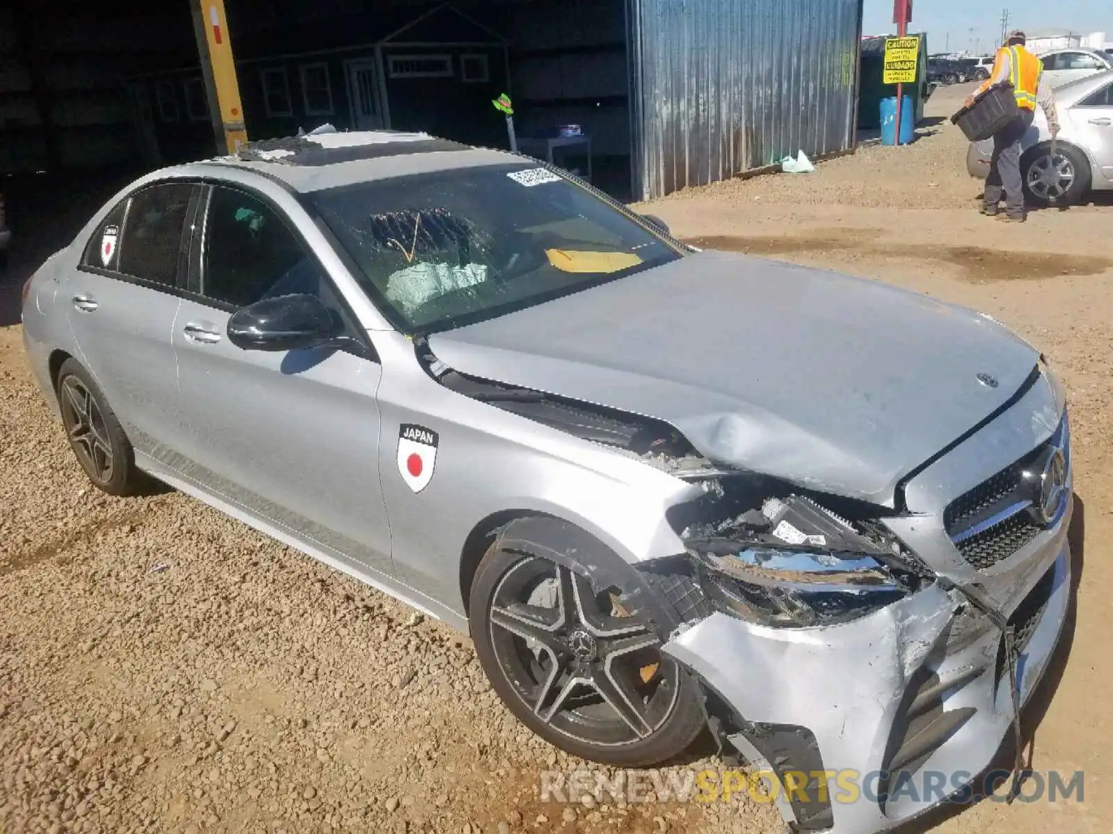 1 Photograph of a damaged car 55SWF8DB1KU302385 MERCEDES-BENZ C CLASS 2019