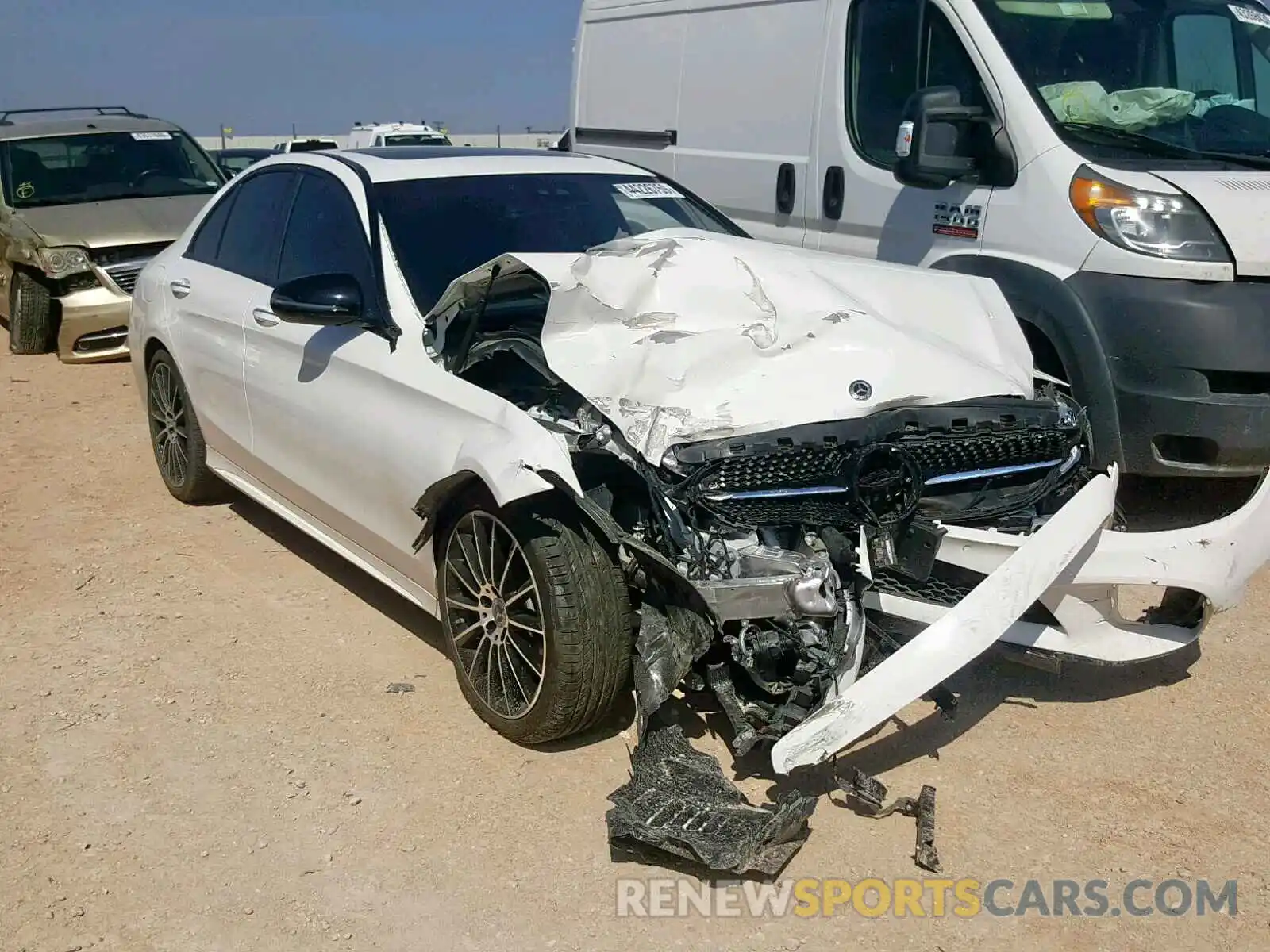 1 Photograph of a damaged car 55SWF8DB1KU309191 MERCEDES-BENZ C CLASS 2019