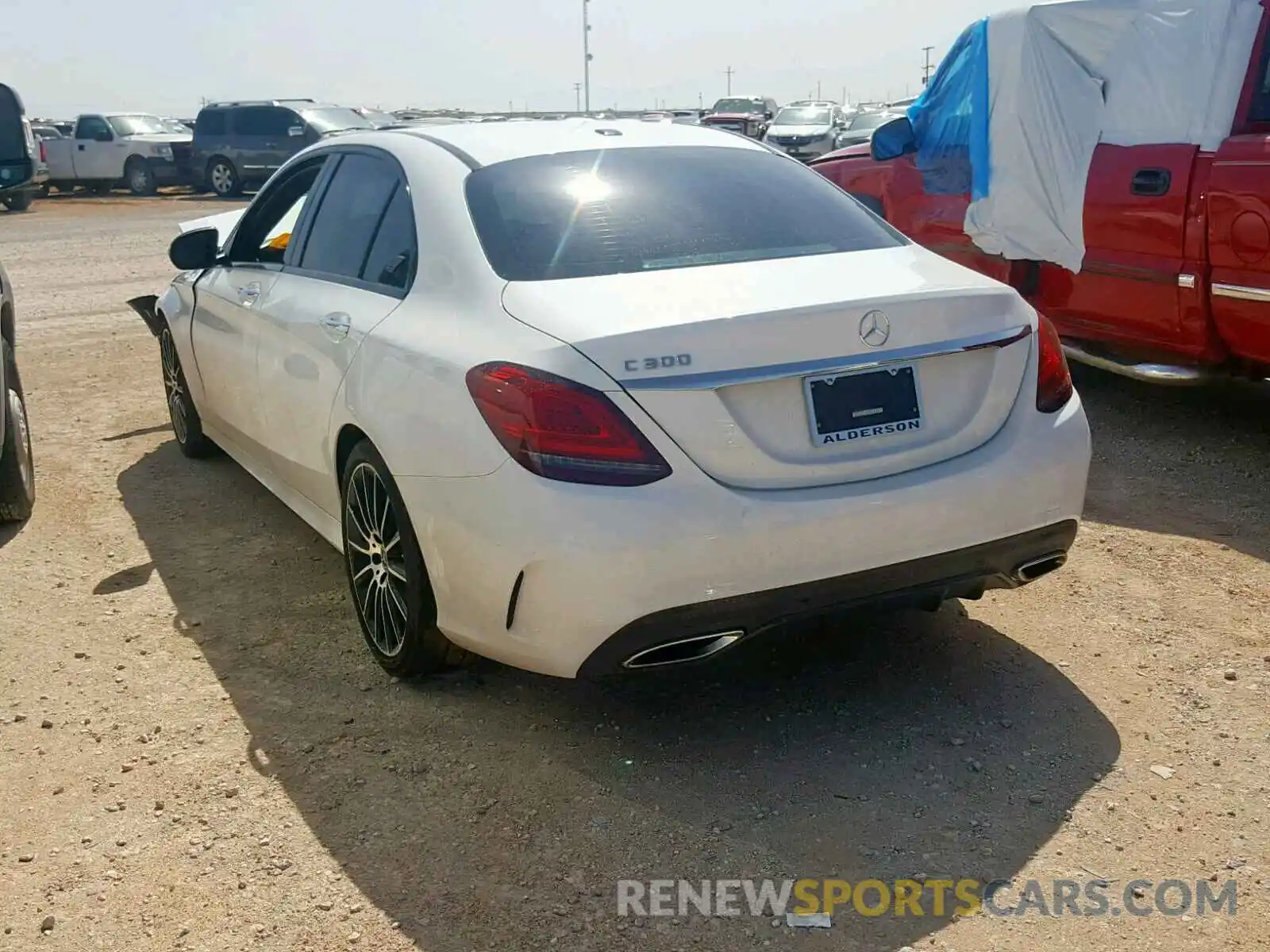 3 Photograph of a damaged car 55SWF8DB1KU309191 MERCEDES-BENZ C CLASS 2019