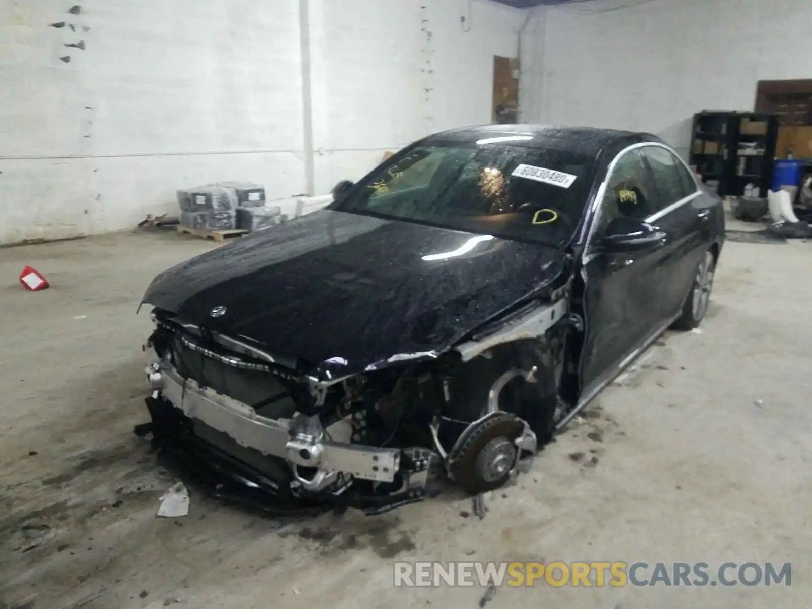 2 Photograph of a damaged car 55SWF8DB1KU314584 MERCEDES-BENZ C CLASS 2019