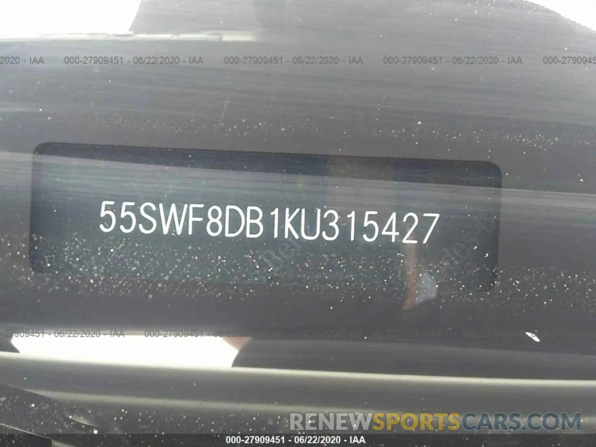 9 Photograph of a damaged car 55SWF8DB1KU315427 MERCEDES-BENZ C-CLASS 2019