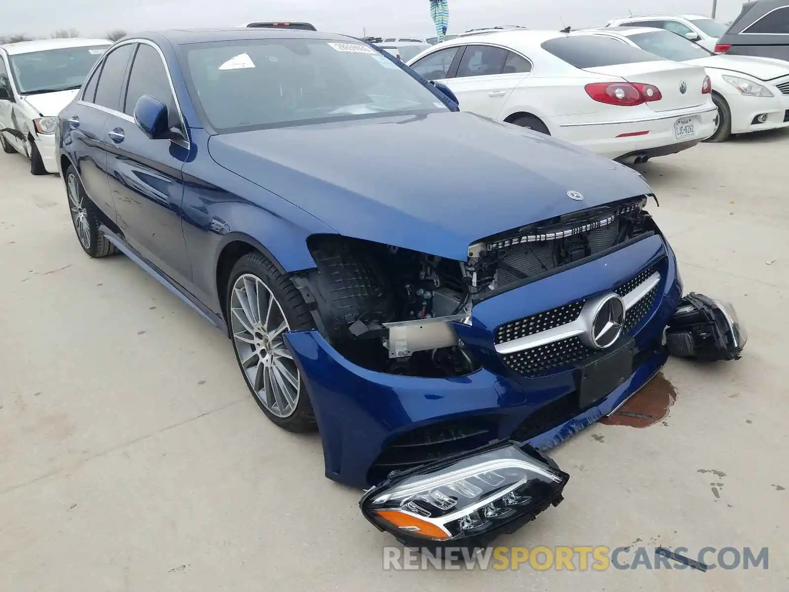 1 Photograph of a damaged car 55SWF8DB1KU316867 MERCEDES-BENZ C CLASS 2019