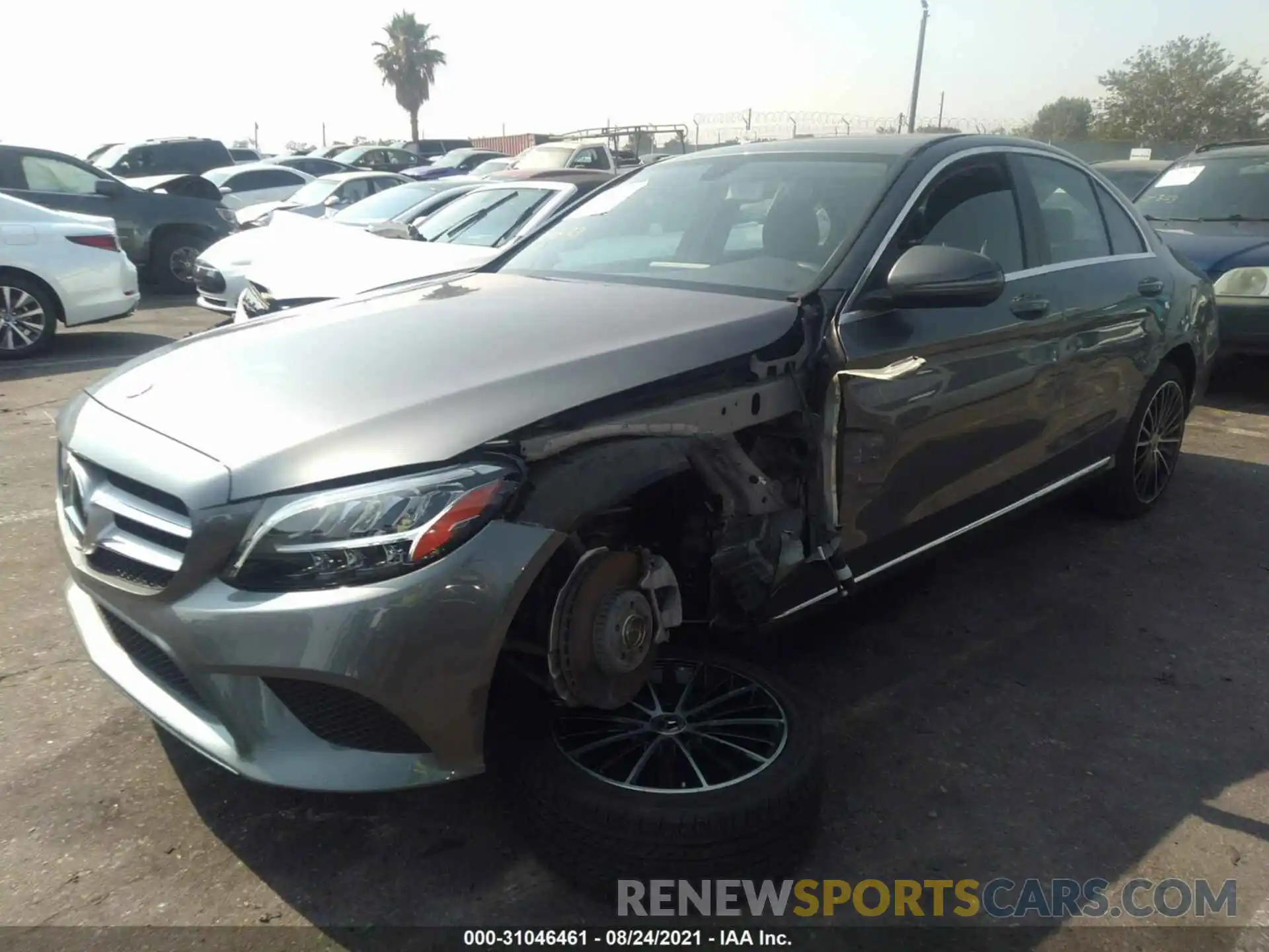 2 Photograph of a damaged car 55SWF8DB1KU317002 MERCEDES-BENZ C-CLASS 2019