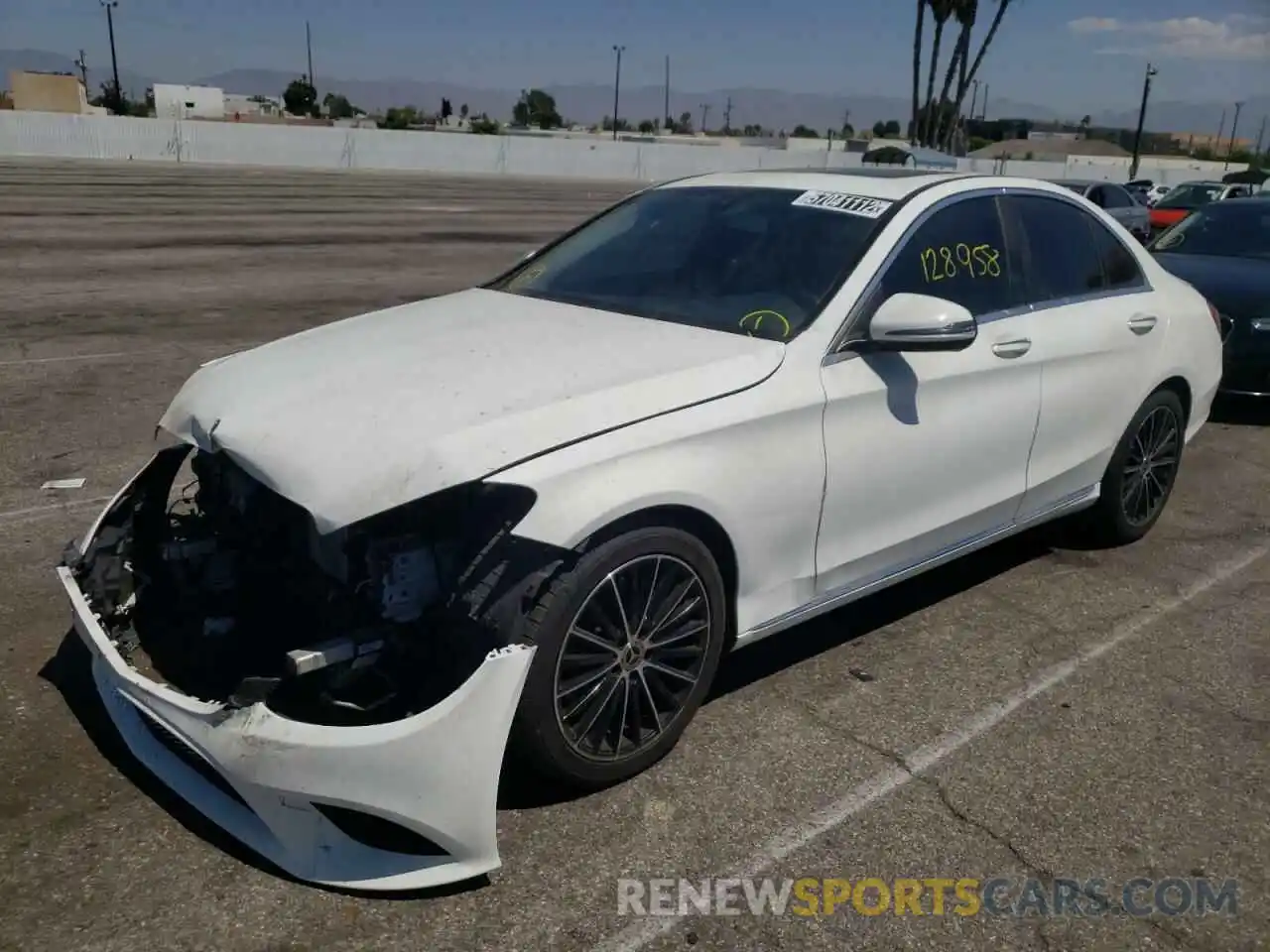 2 Photograph of a damaged car 55SWF8DB1KU322474 MERCEDES-BENZ C-CLASS 2019