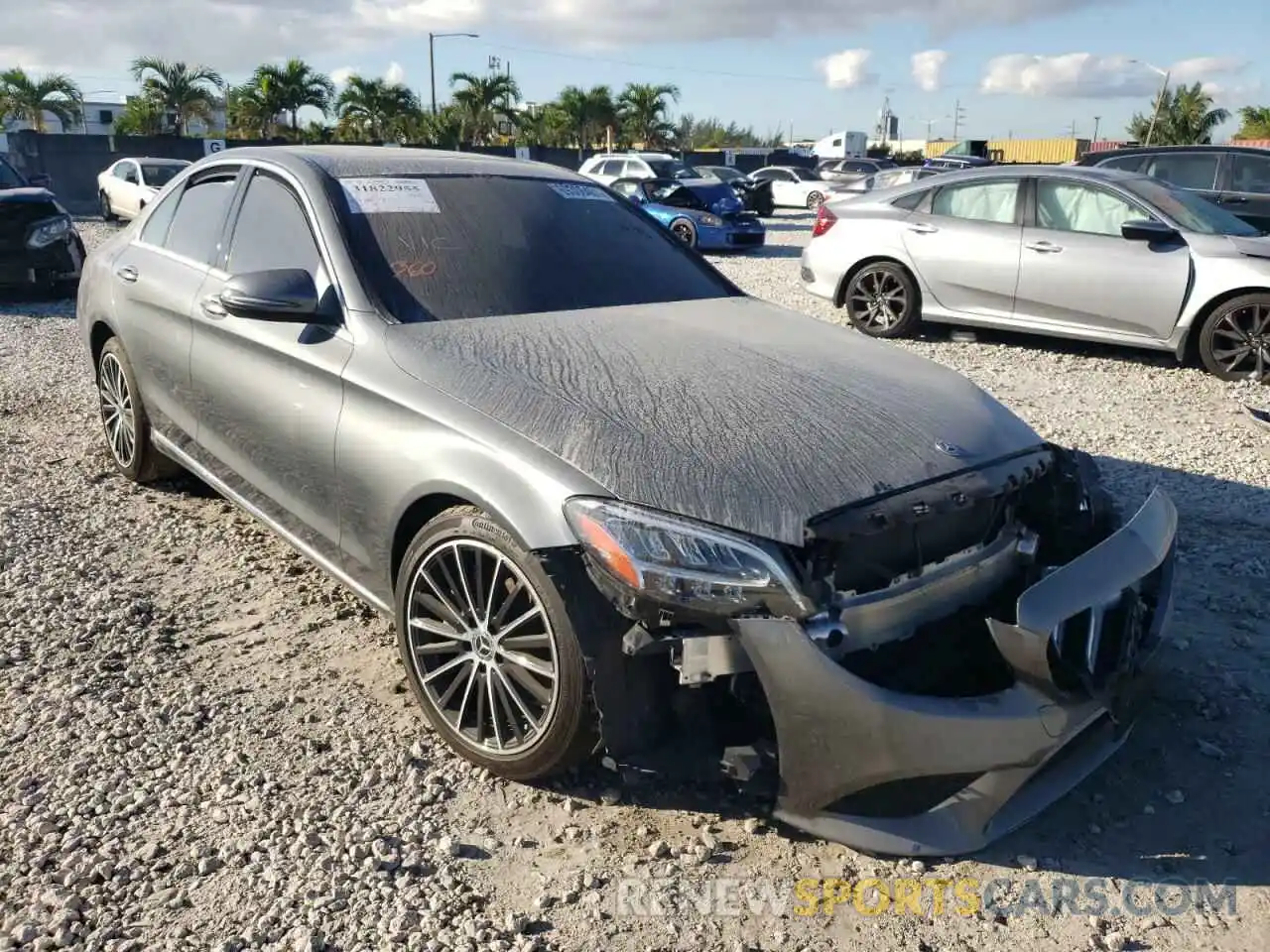 1 Photograph of a damaged car 55SWF8DB2KU284799 MERCEDES-BENZ C-CLASS 2019