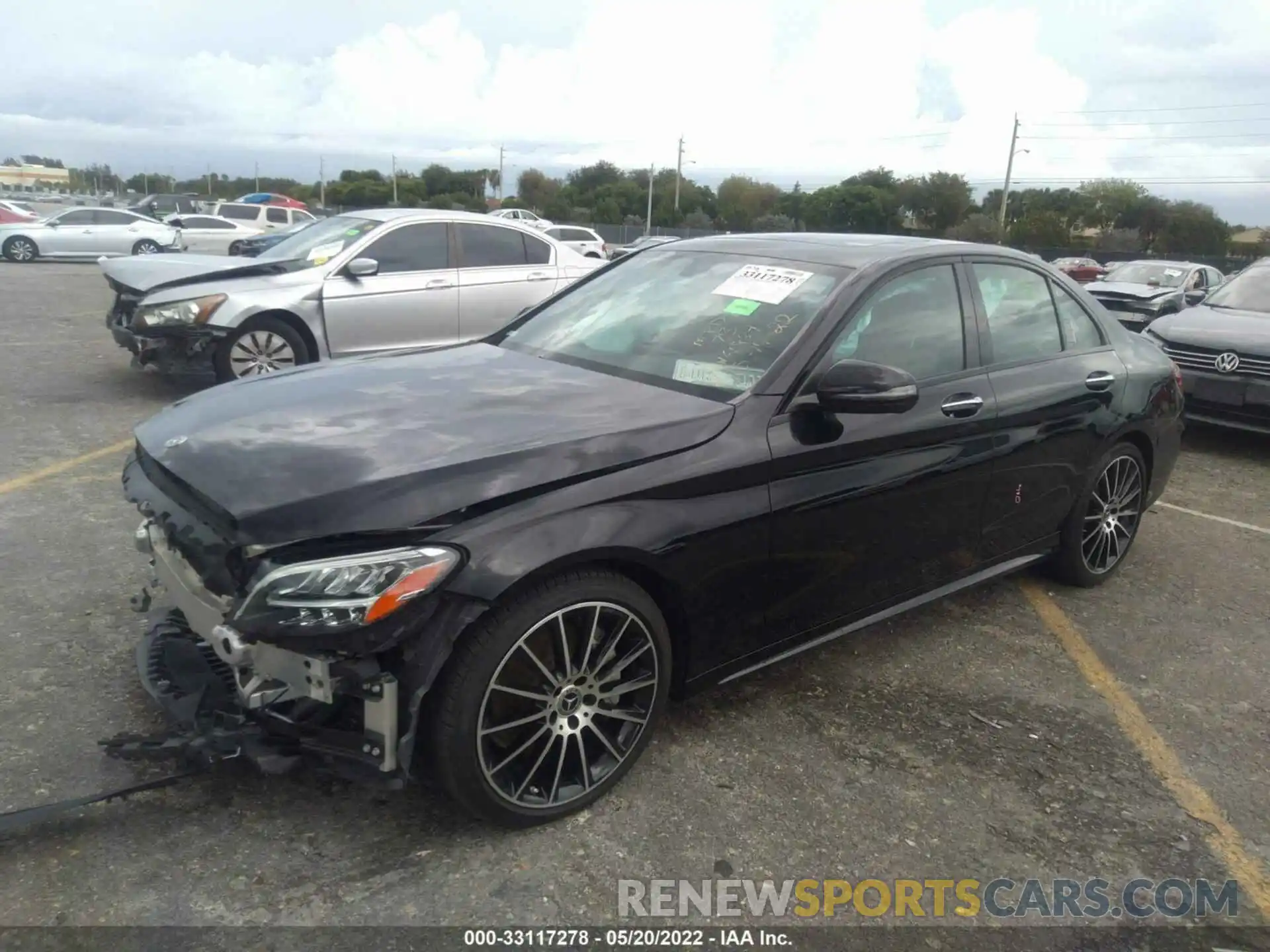 2 Photograph of a damaged car 55SWF8DB2KU284883 MERCEDES-BENZ C-CLASS 2019