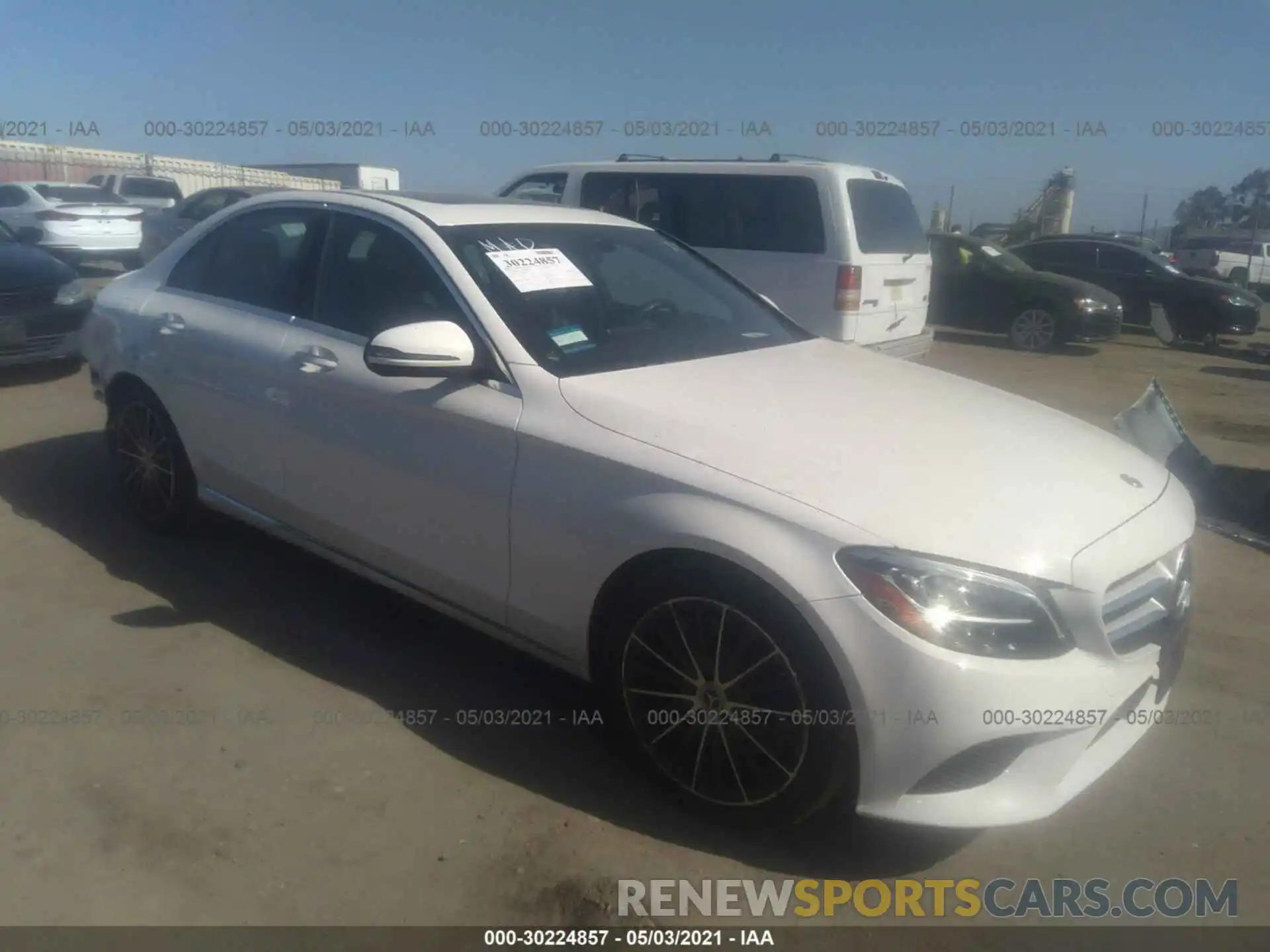 1 Photograph of a damaged car 55SWF8DB2KU285841 MERCEDES-BENZ C-CLASS 2019