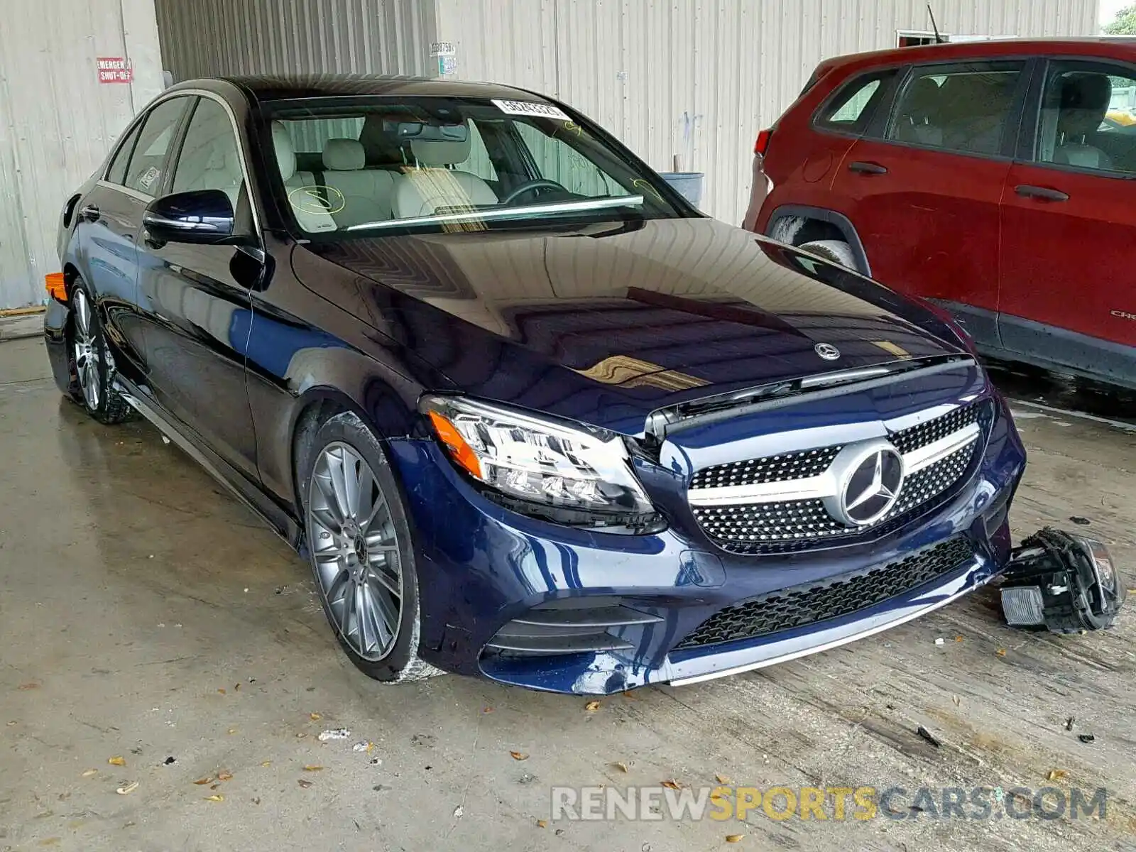 1 Photograph of a damaged car 55SWF8DB2KU286911 MERCEDES-BENZ C CLASS 2019