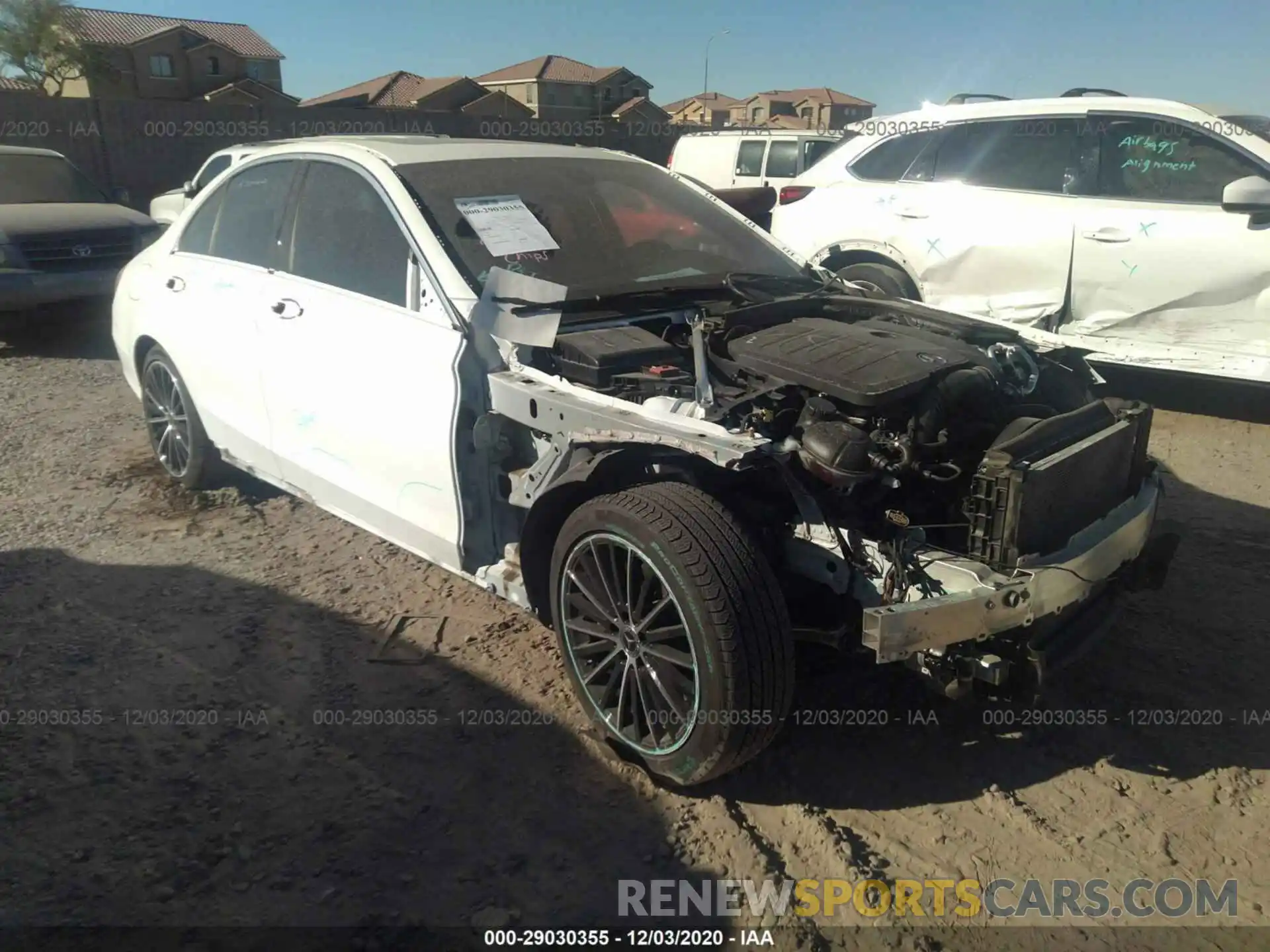 1 Photograph of a damaged car 55SWF8DB2KU288349 MERCEDES-BENZ C-CLASS 2019