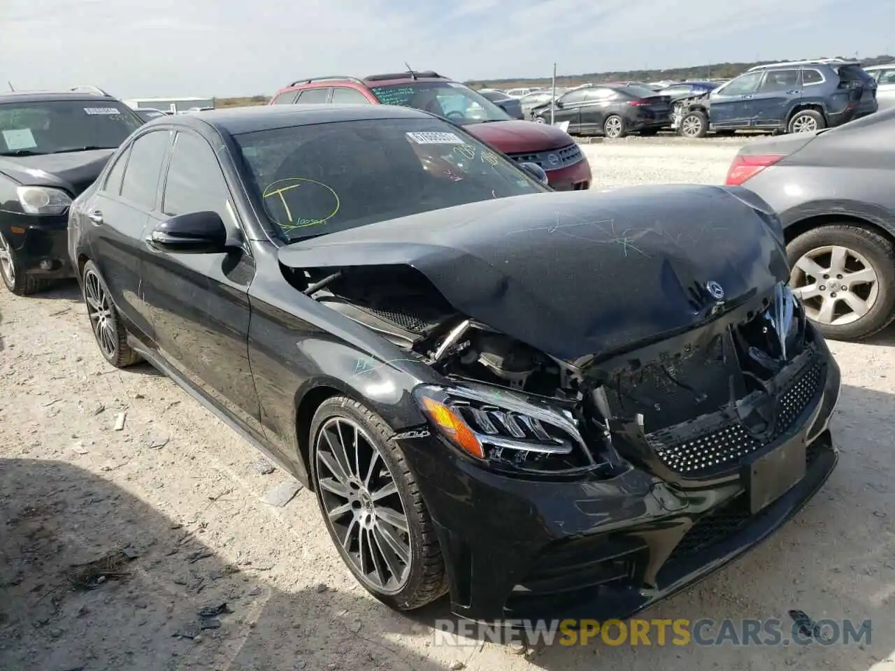 1 Photograph of a damaged car 55SWF8DB2KU288786 MERCEDES-BENZ C-CLASS 2019