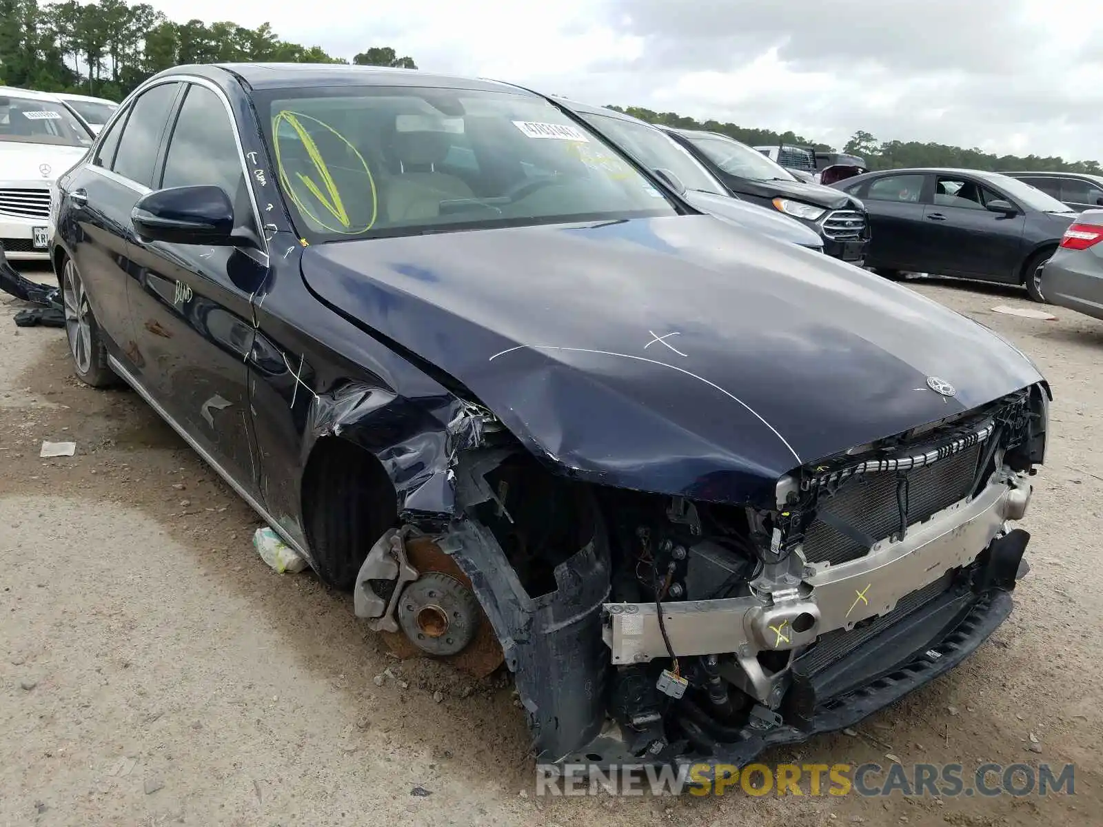 1 Photograph of a damaged car 55SWF8DB2KU288920 MERCEDES-BENZ C-CLASS 2019