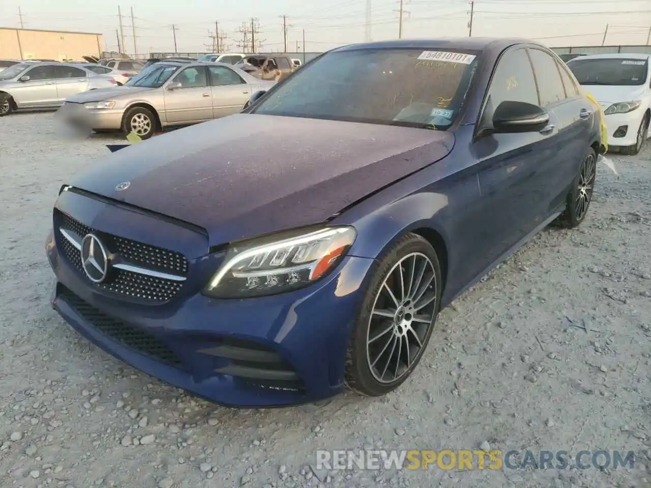 2 Photograph of a damaged car 55SWF8DB2KU291624 MERCEDES-BENZ C-CLASS 2019