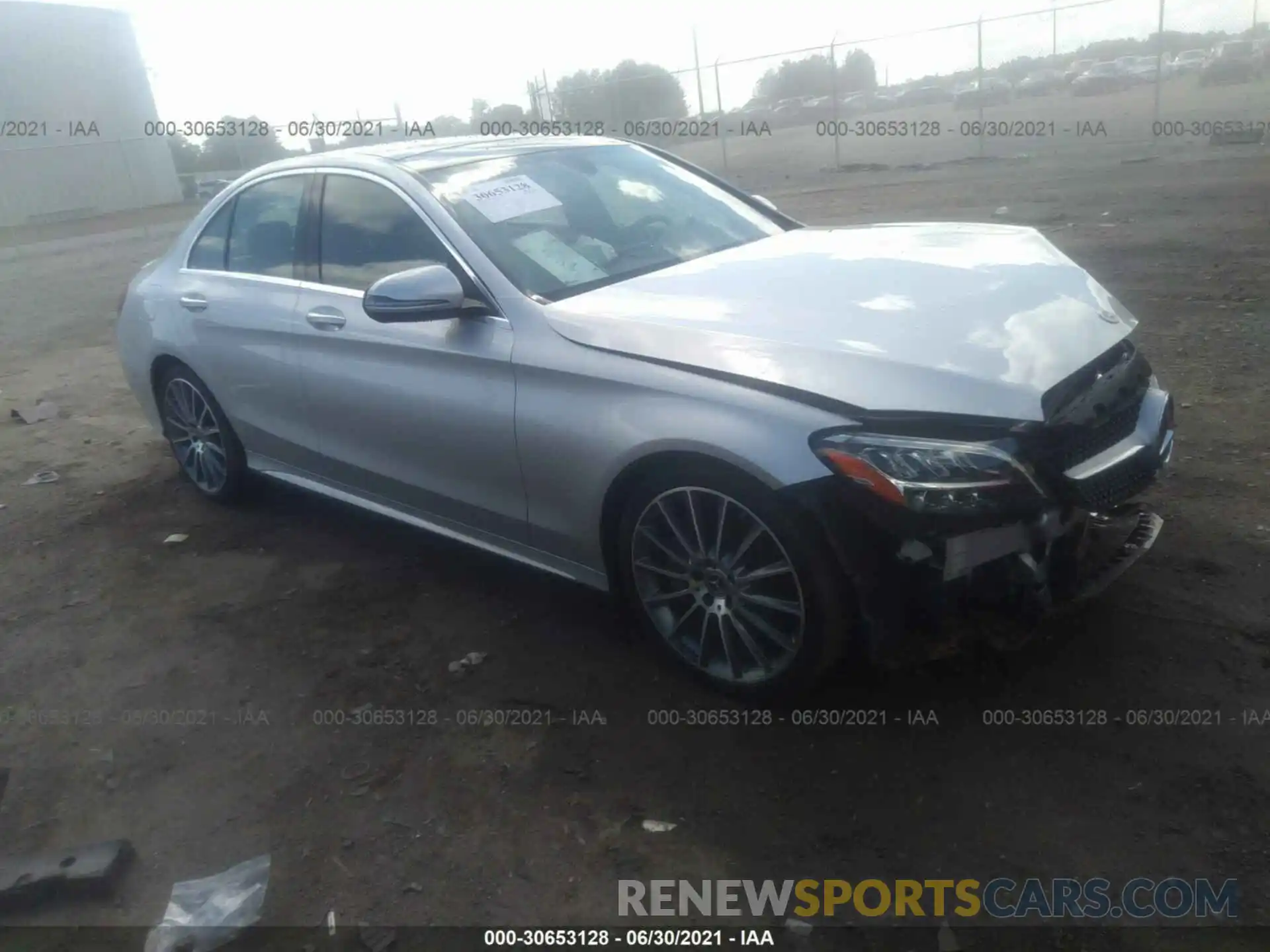 1 Photograph of a damaged car 55SWF8DB2KU293597 MERCEDES-BENZ C-CLASS 2019