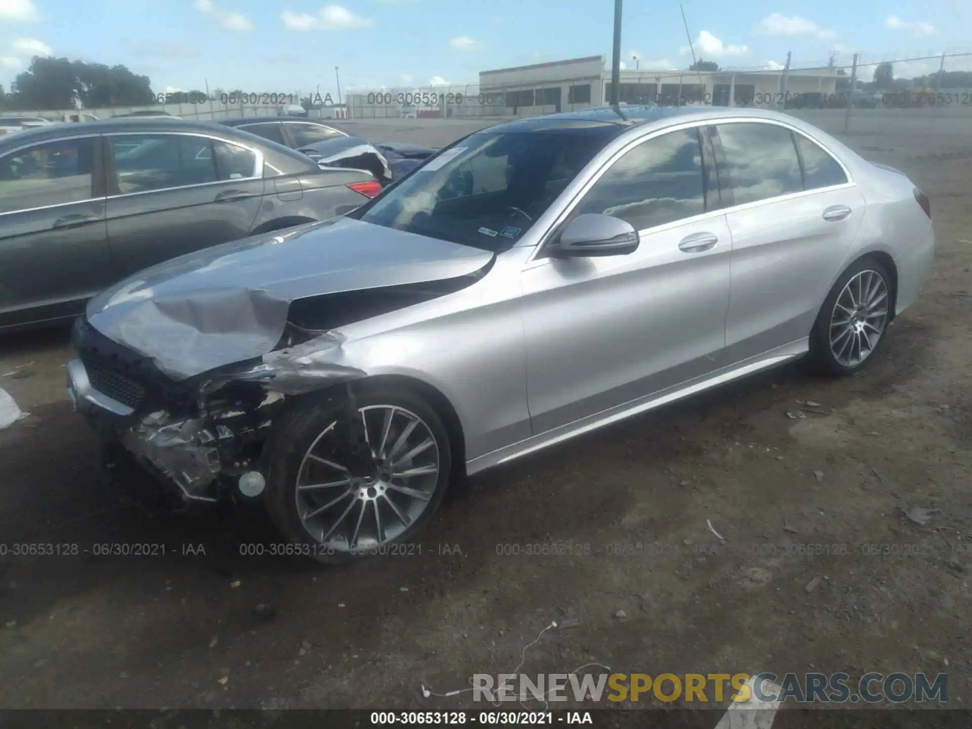 2 Photograph of a damaged car 55SWF8DB2KU293597 MERCEDES-BENZ C-CLASS 2019