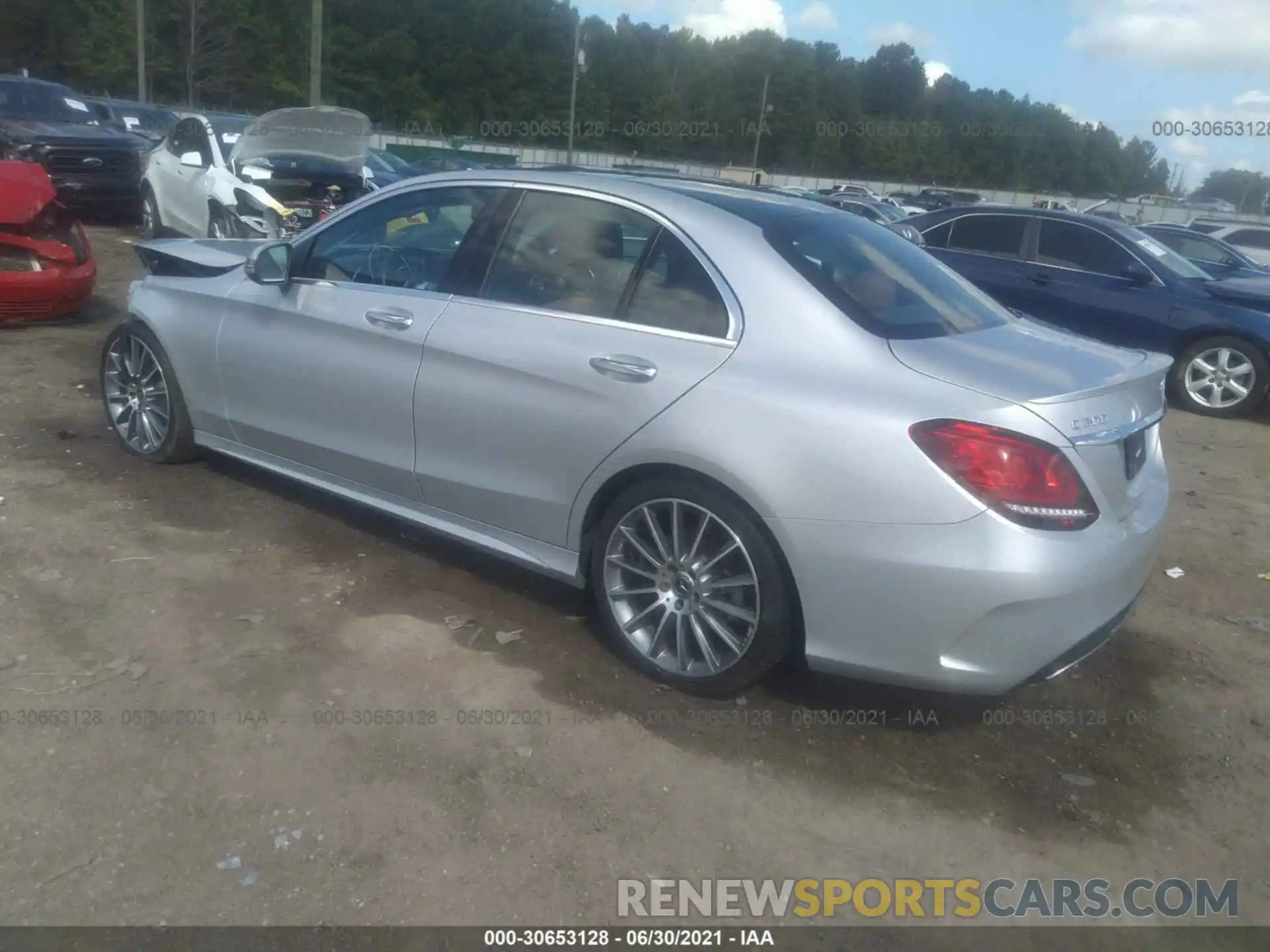 3 Photograph of a damaged car 55SWF8DB2KU293597 MERCEDES-BENZ C-CLASS 2019