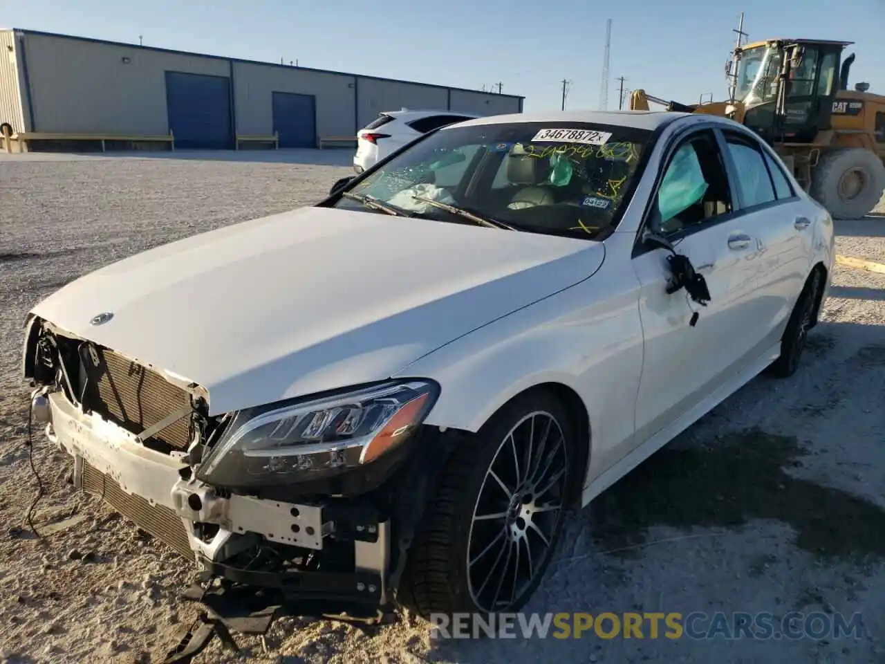 2 Photograph of a damaged car 55SWF8DB2KU293860 MERCEDES-BENZ C-CLASS 2019