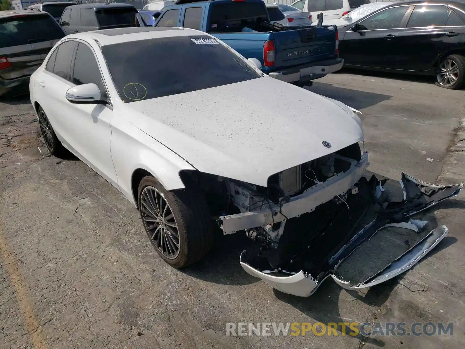 1 Photograph of a damaged car 55SWF8DB2KU296418 MERCEDES-BENZ C-CLASS 2019