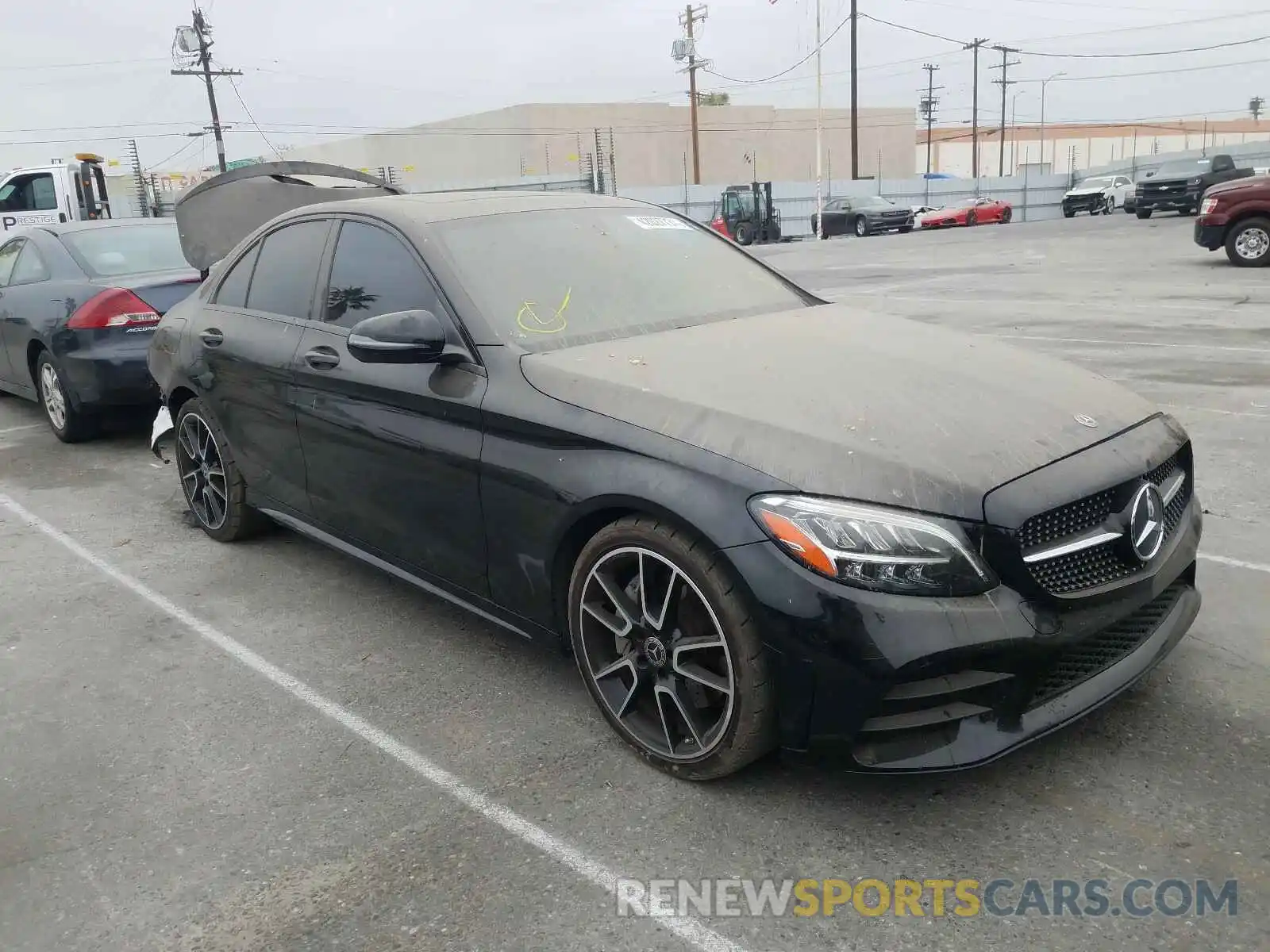 1 Photograph of a damaged car 55SWF8DB2KU297729 MERCEDES-BENZ C CLASS 2019