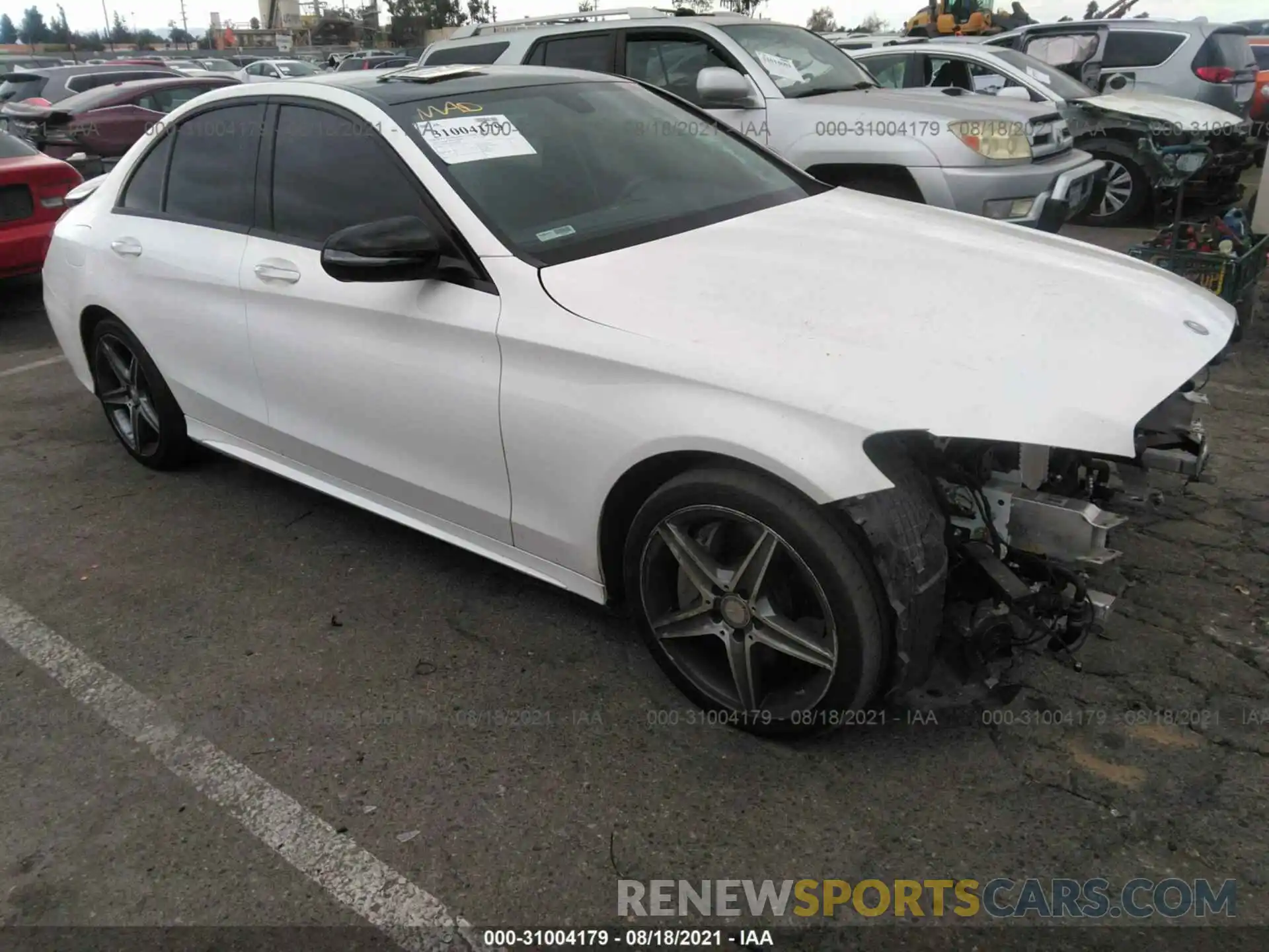 1 Photograph of a damaged car 55SWF8DB2KU298329 MERCEDES-BENZ C-CLASS 2019