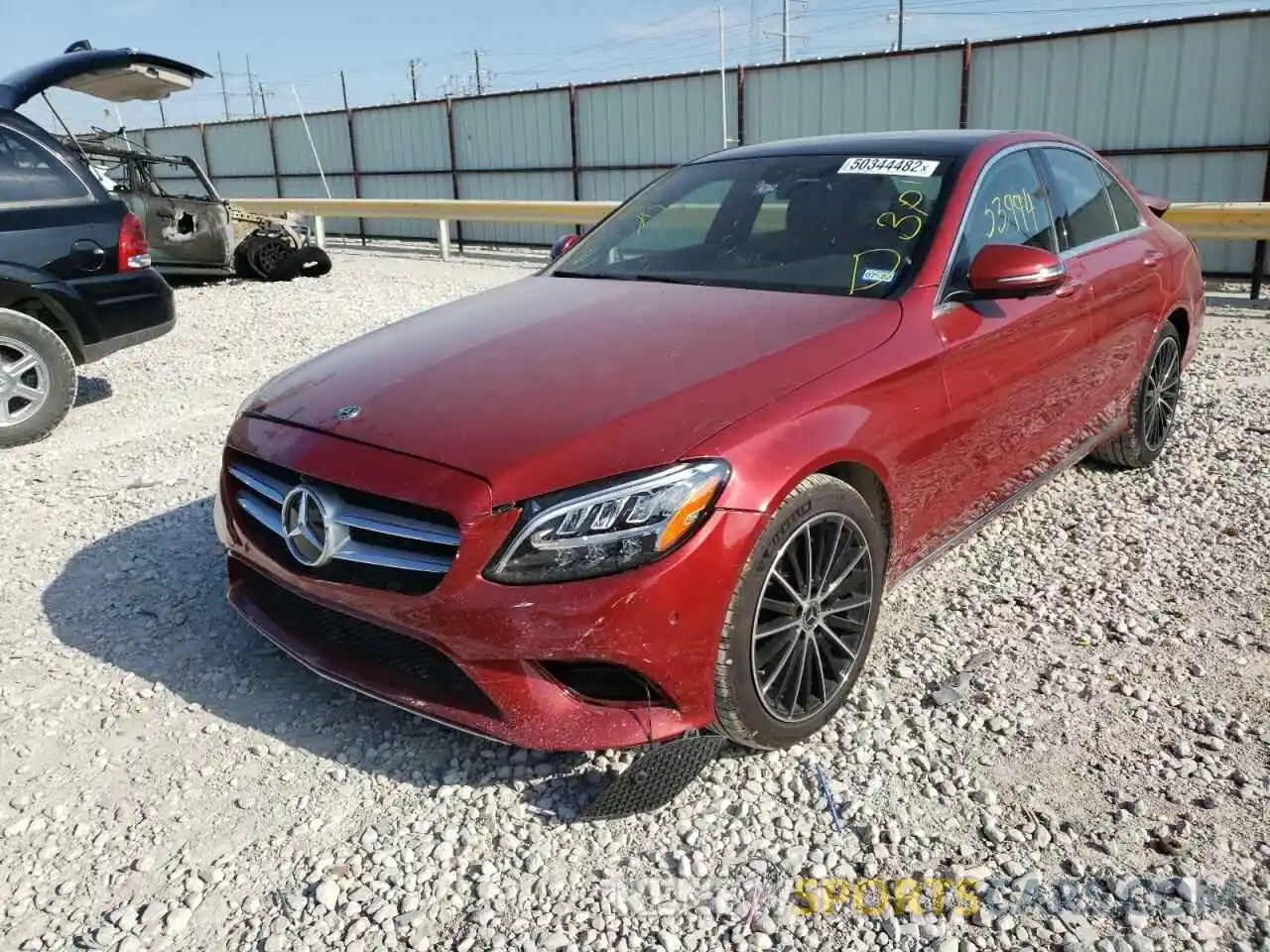 2 Photograph of a damaged car 55SWF8DB2KU299819 MERCEDES-BENZ C-CLASS 2019