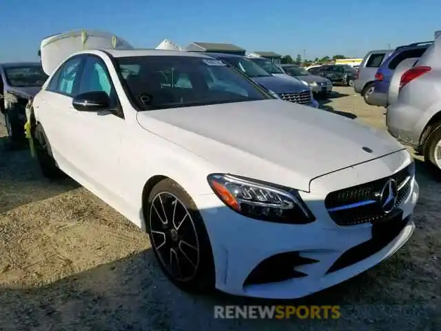 1 Photograph of a damaged car 55SWF8DB2KU301360 MERCEDES-BENZ C CLASS 2019