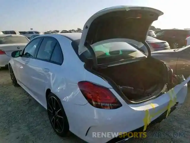 3 Photograph of a damaged car 55SWF8DB2KU301360 MERCEDES-BENZ C CLASS 2019