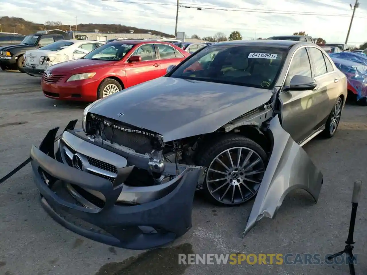 2 Photograph of a damaged car 55SWF8DB2KU303271 MERCEDES-BENZ C-CLASS 2019