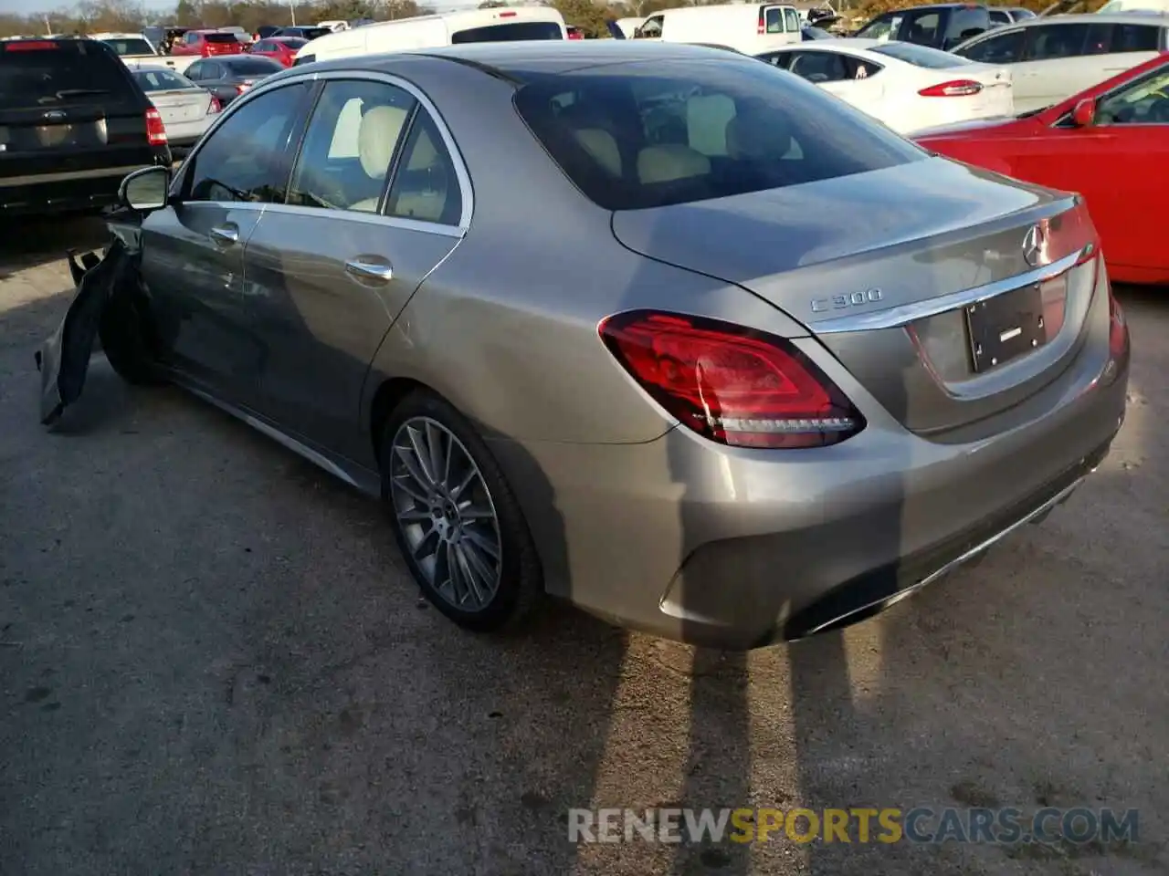 3 Photograph of a damaged car 55SWF8DB2KU303271 MERCEDES-BENZ C-CLASS 2019