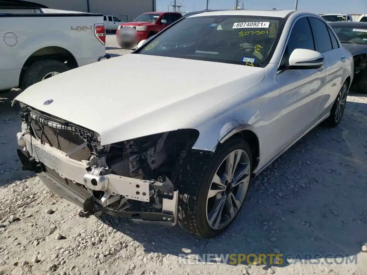 2 Photograph of a damaged car 55SWF8DB2KU307501 MERCEDES-BENZ C-CLASS 2019