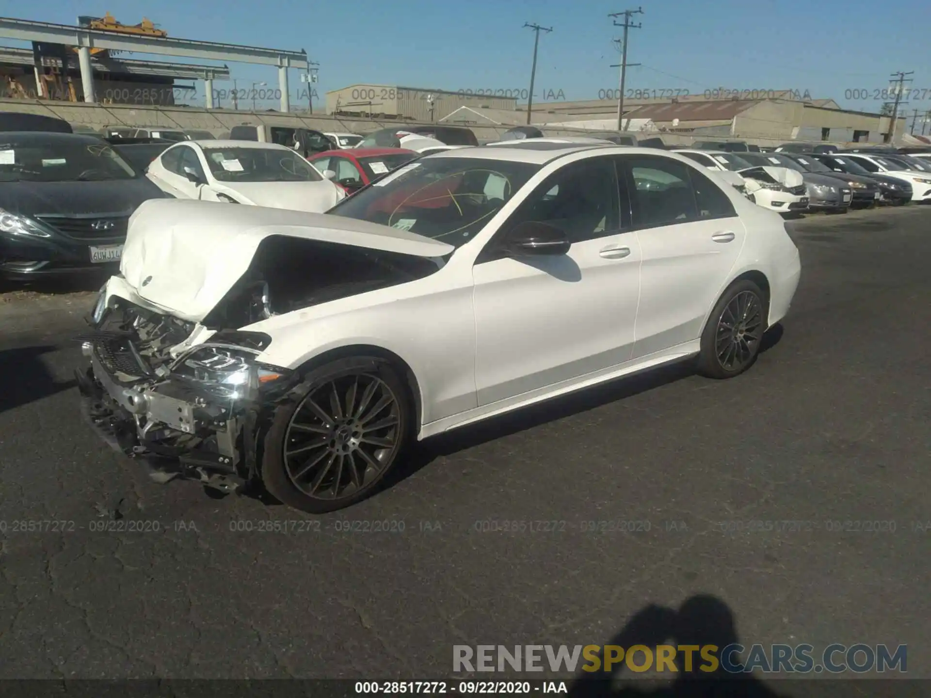 2 Photograph of a damaged car 55SWF8DB2KU308325 MERCEDES-BENZ C-CLASS 2019