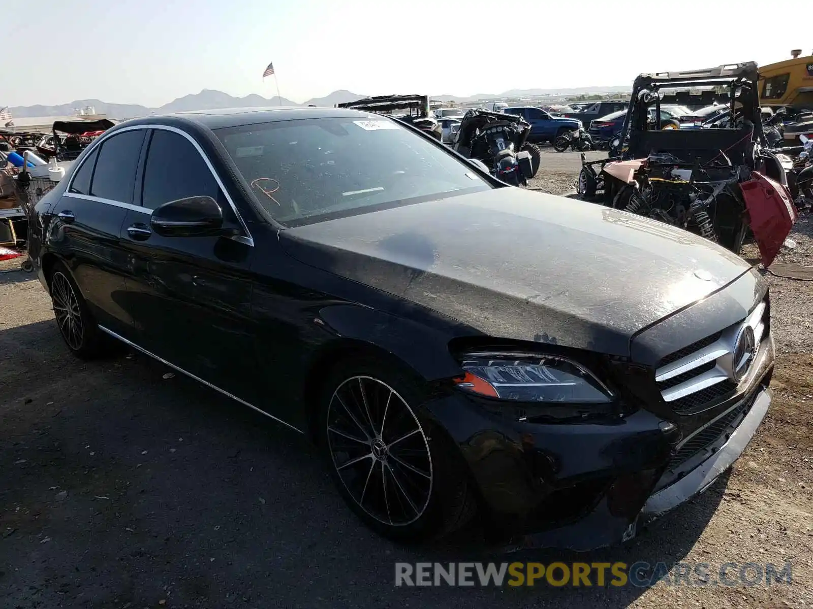 1 Photograph of a damaged car 55SWF8DB2KU309846 MERCEDES-BENZ C CLASS 2019