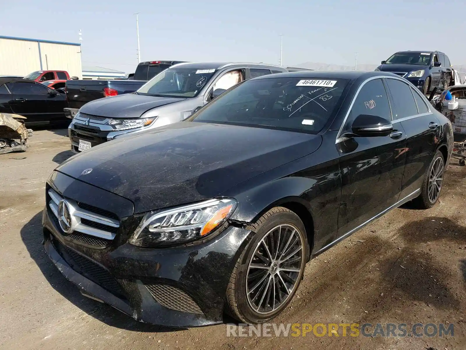 2 Photograph of a damaged car 55SWF8DB2KU309846 MERCEDES-BENZ C CLASS 2019