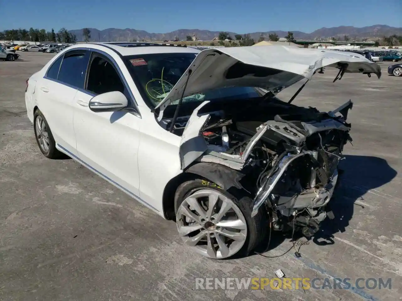 1 Photograph of a damaged car 55SWF8DB2KU311306 MERCEDES-BENZ C-CLASS 2019