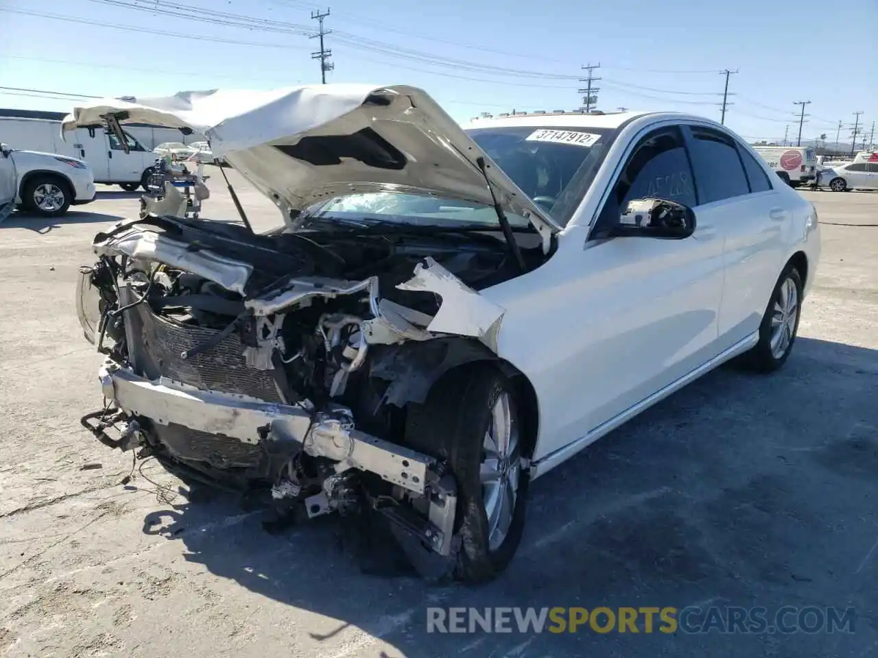 2 Photograph of a damaged car 55SWF8DB2KU311306 MERCEDES-BENZ C-CLASS 2019