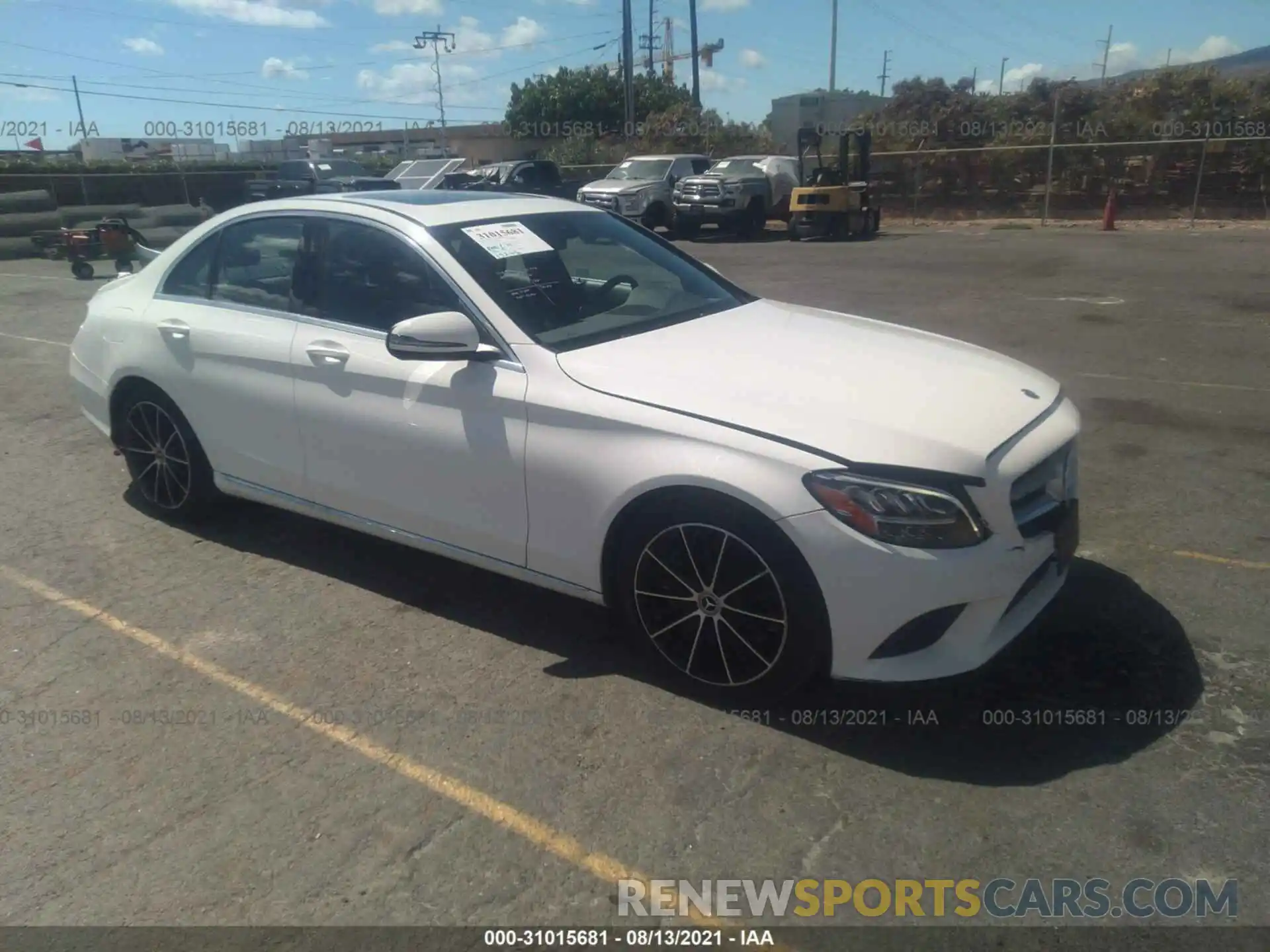 1 Photograph of a damaged car 55SWF8DB2KU311919 MERCEDES-BENZ C-CLASS 2019